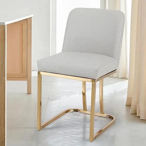 *SALE* New Single 30 in. Beige Full Back PU Leather Bar Stool with Golden Metal Frame