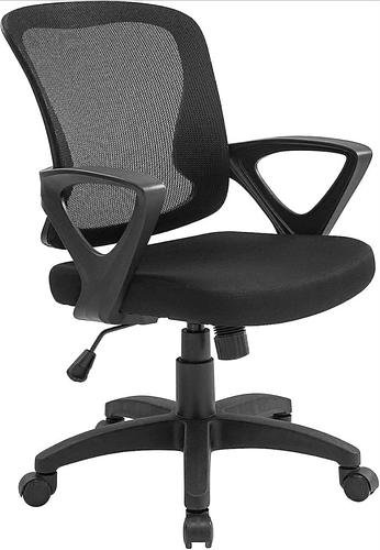 New Ergonomic Mid Back Mesh Black Office Chair