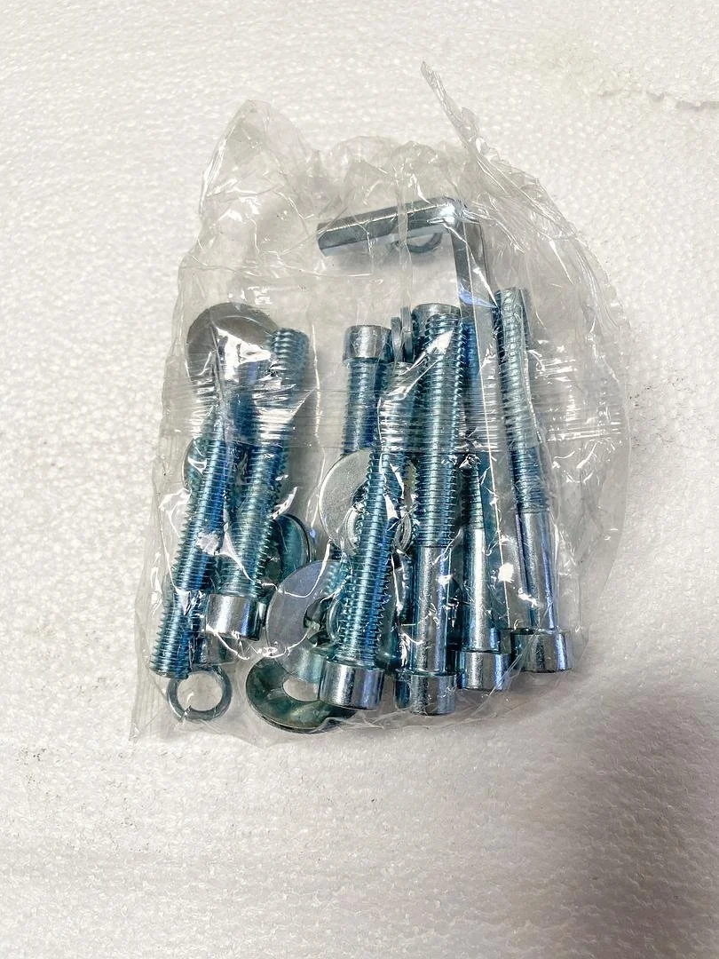 8pcs Set Smooth Steel Socket Head Screw Bolt Washer Pack 35kit