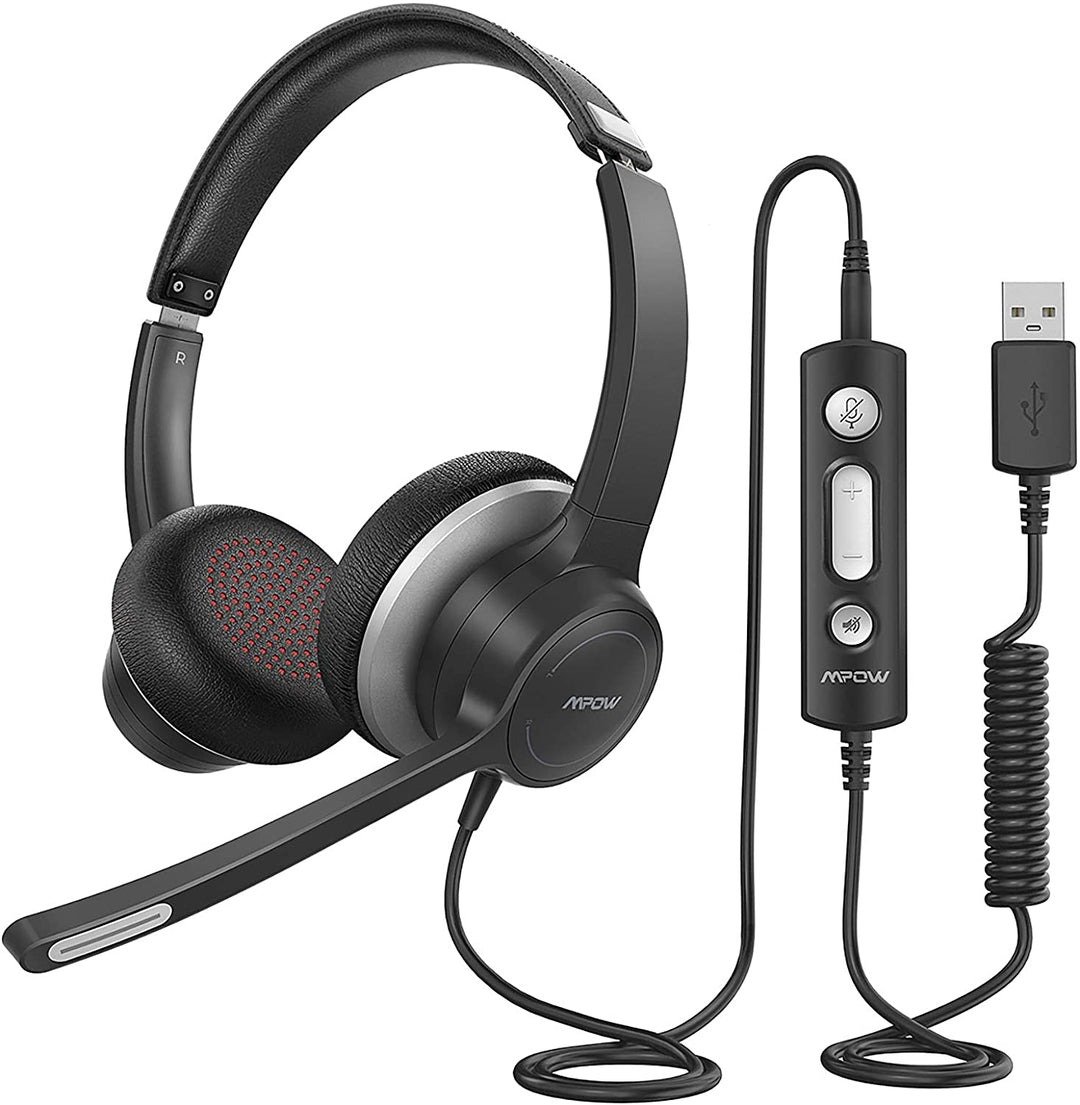 Mpow HC6 Wired Headset with Noise Reduction Microphone