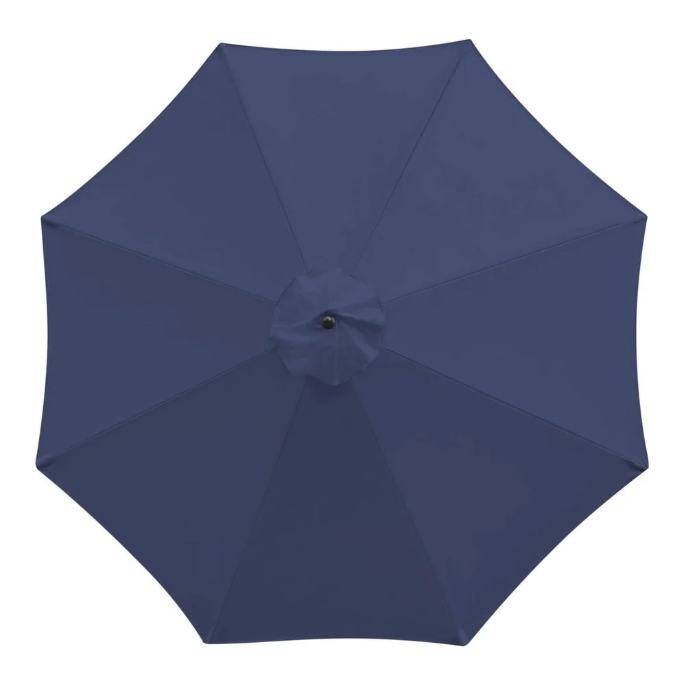 Pellebant Navy 10ft Octagon 8 Umbrella Ribs Round Patio Offset Umbrella Replacement Canopy