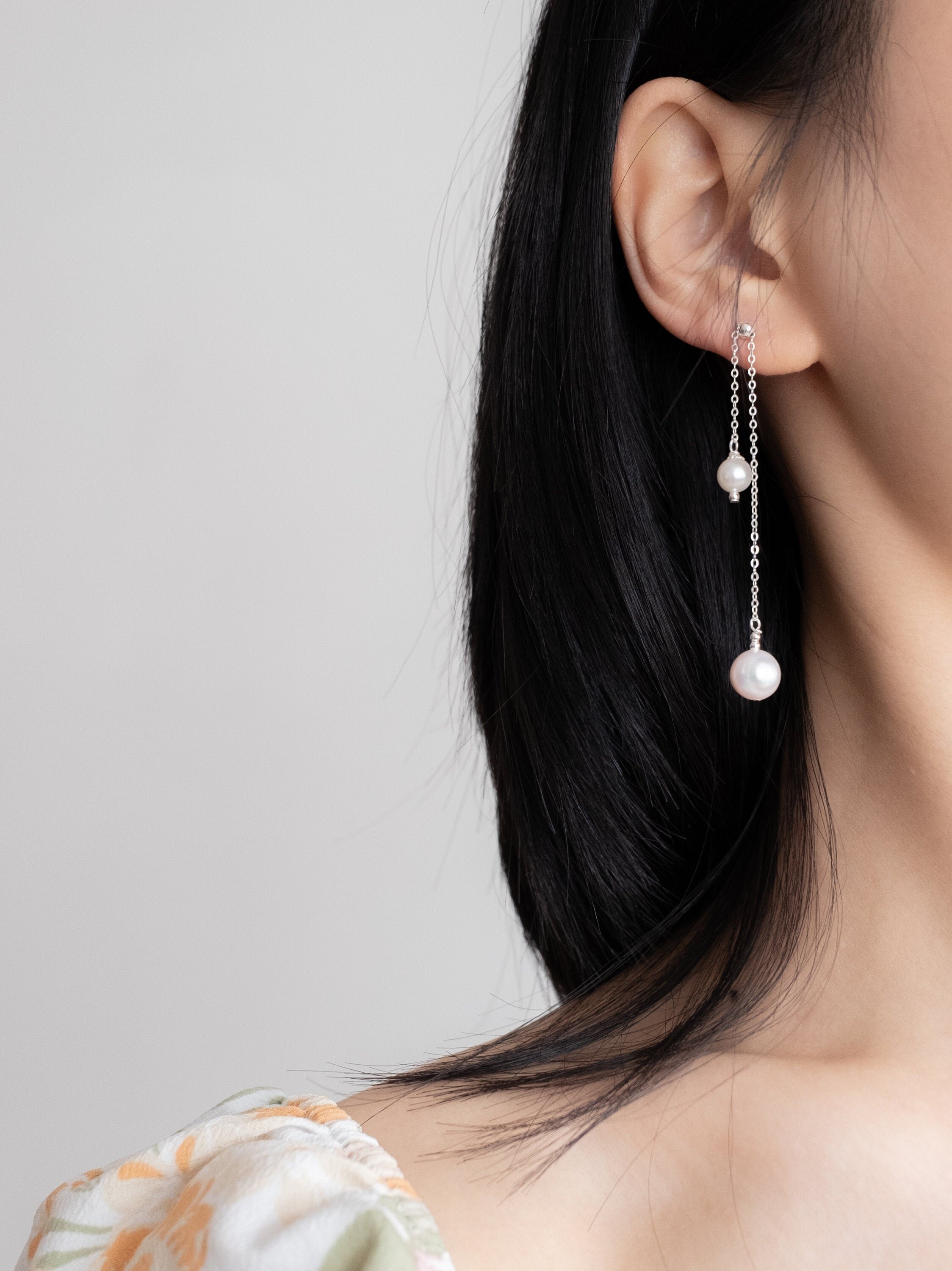 'Ding-Dong' Freshwater Pearl Earrings