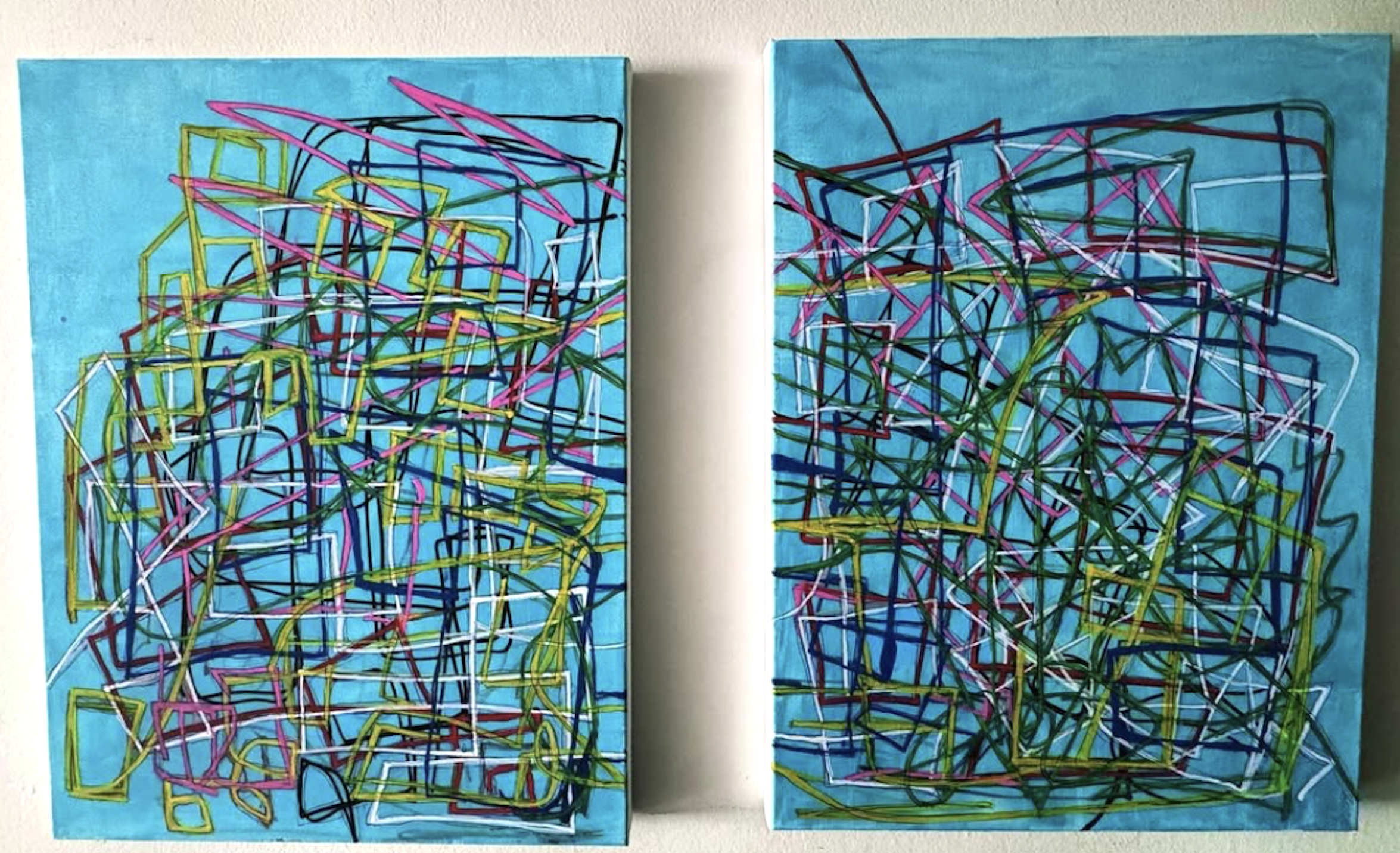 "The Shape of Absence"
Acrylic on Canvas
Miami Beach, USA. 2024