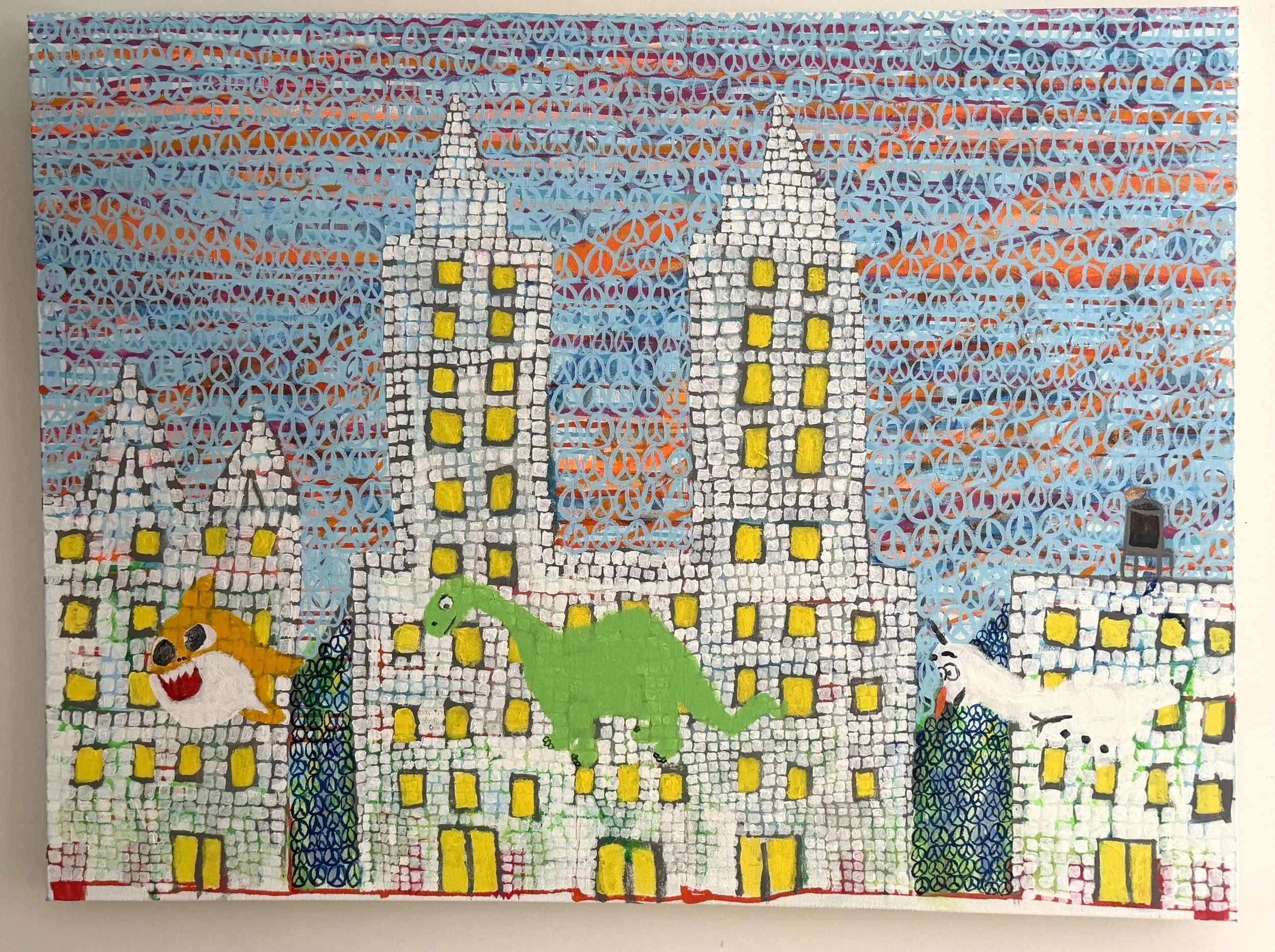 "Peace In NYC"
Acrylic on Canvas
NYC, USA. 2024