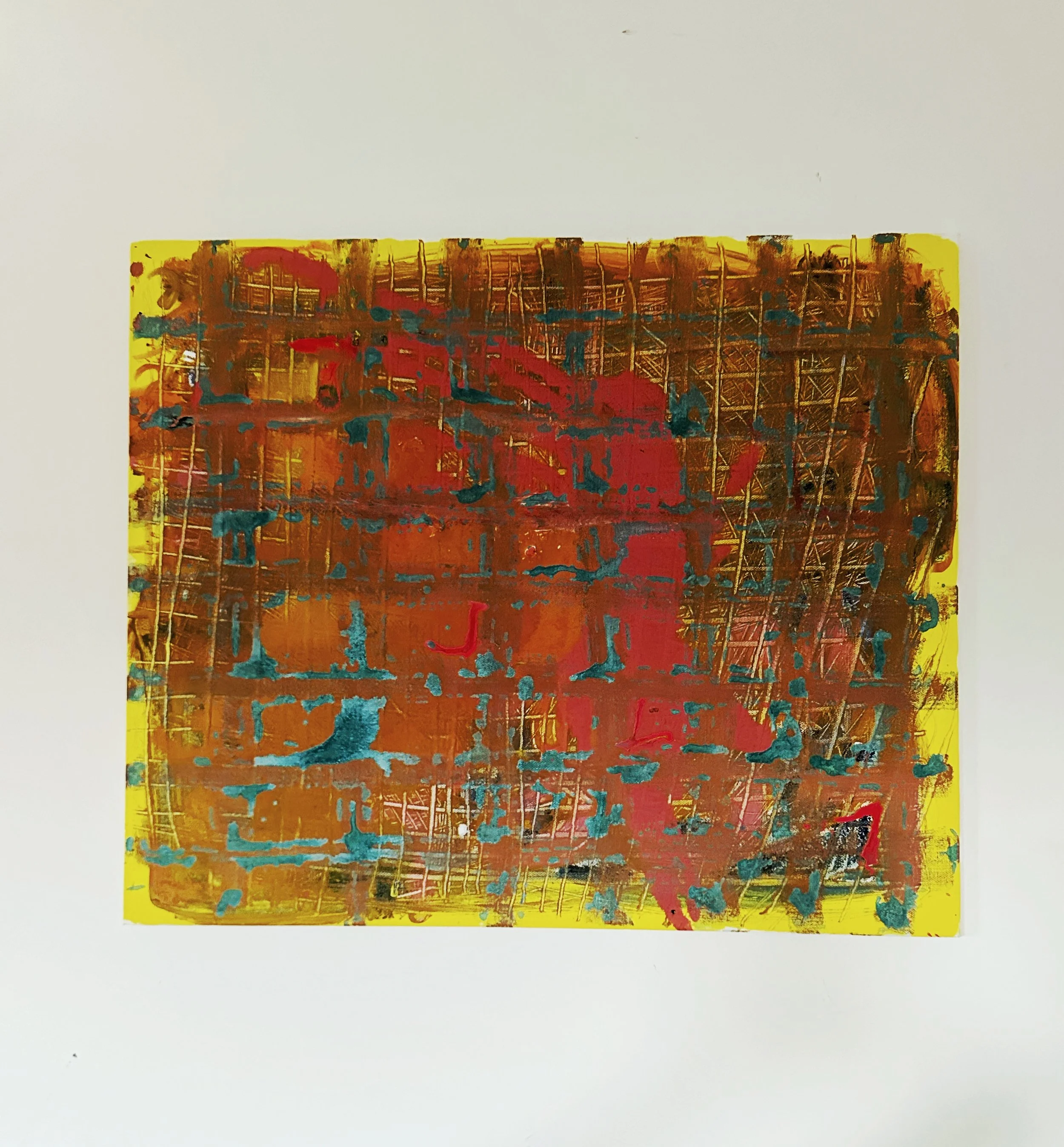 "Invisible Provinces"
Acrylic on Canvas
NYC, USA. 2016