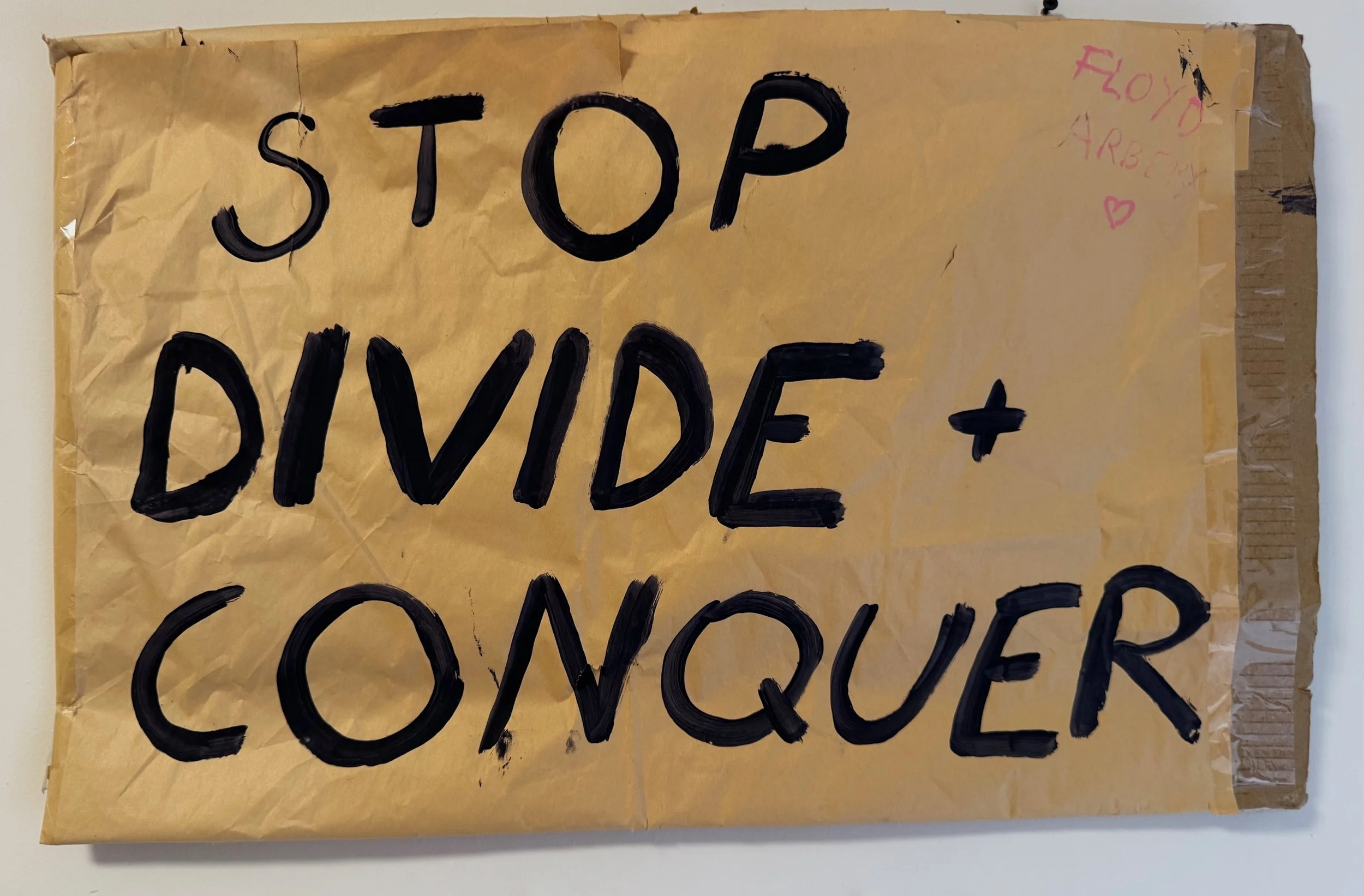 "STOP DIVIDE + COQUER" 
Mixed Media
NYC, USA 2025