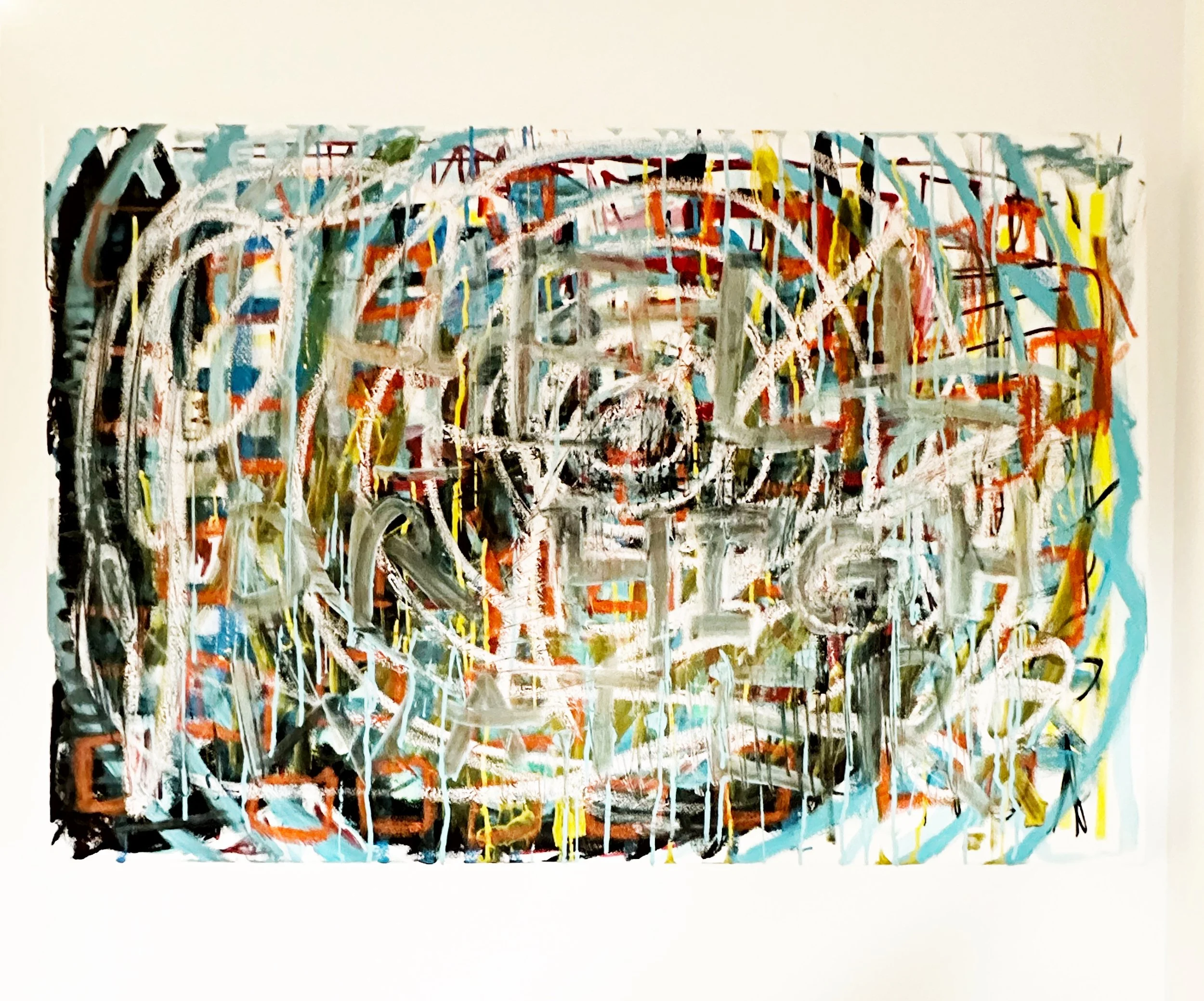 "Hell Or High Water"
Acrylic on Canvas
NYC, USA. 2020