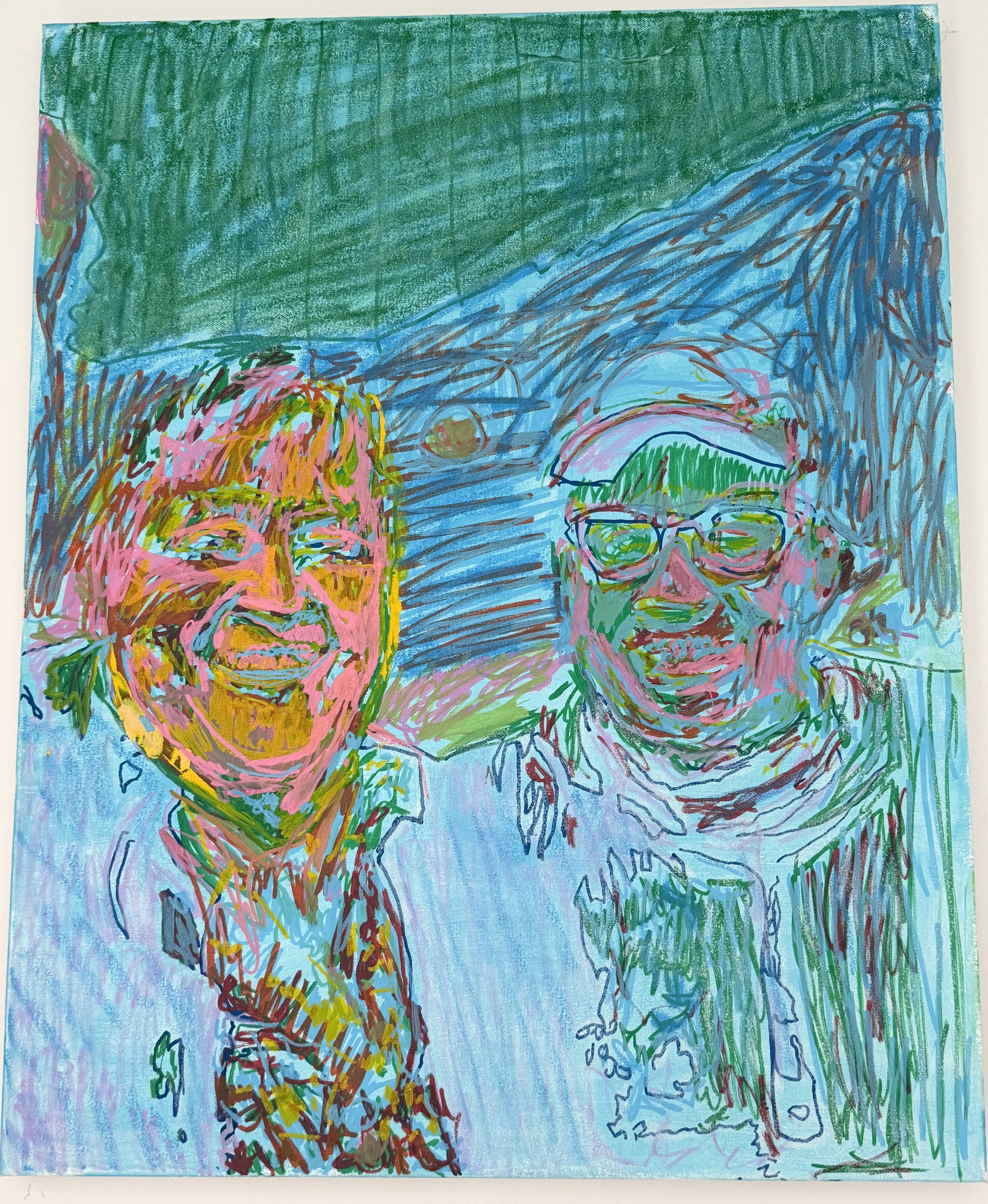 "Robert & Liska Portrait"
Acrylic on Canvas
NYC, USA. 2025