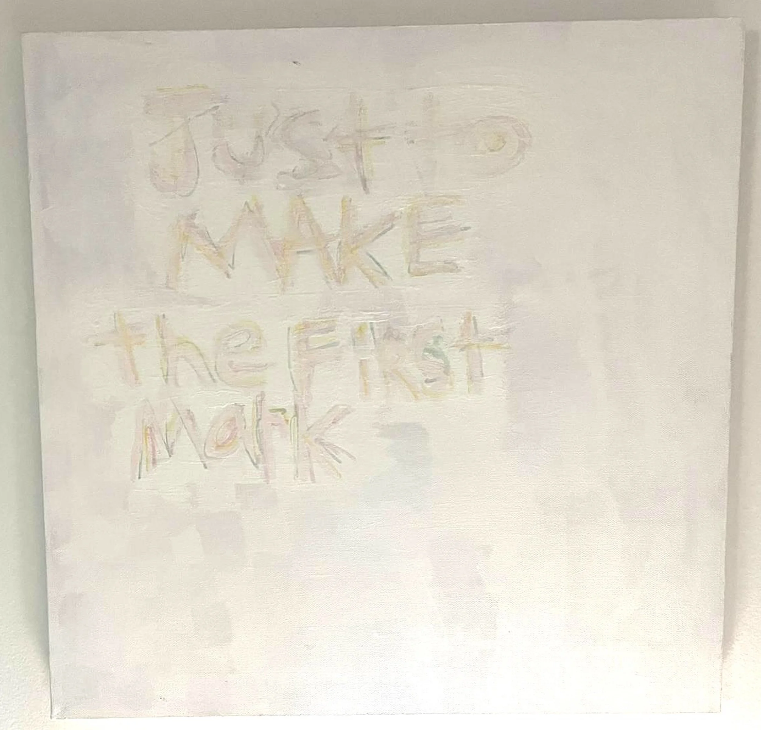 "Just make a mark"
Acrylic on Canvas
Vienna, Austria. 2012