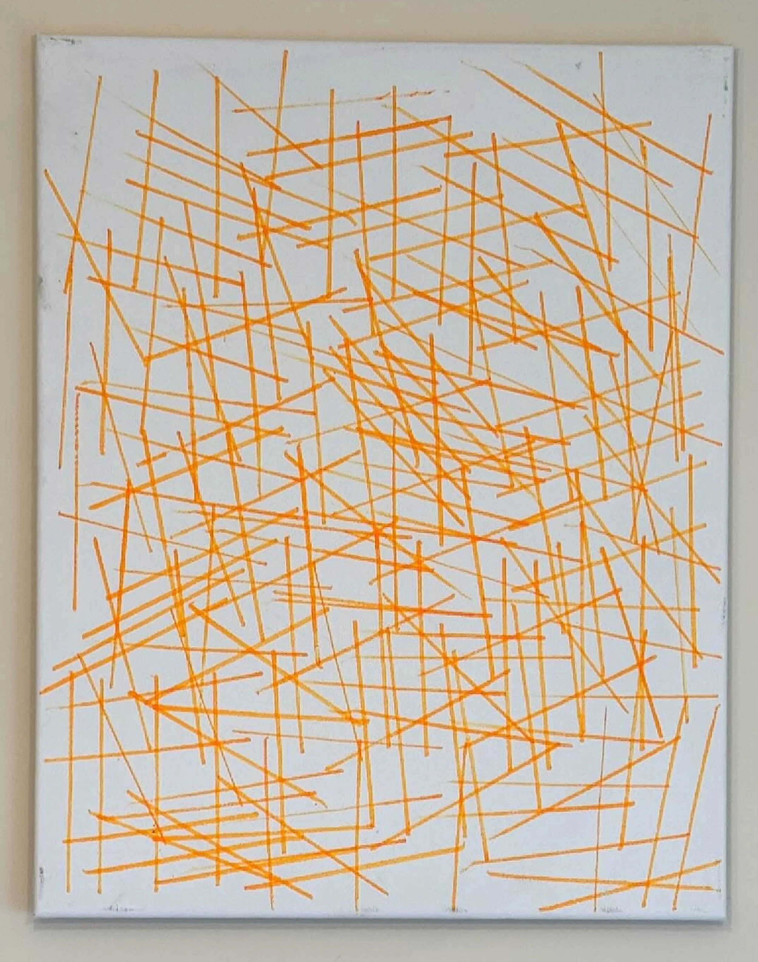 “Epistemologies of Spatial Fragmentation: A Formalist Inquiry“ 
Posca on Canvas
Miami Beach, USA. 2024
