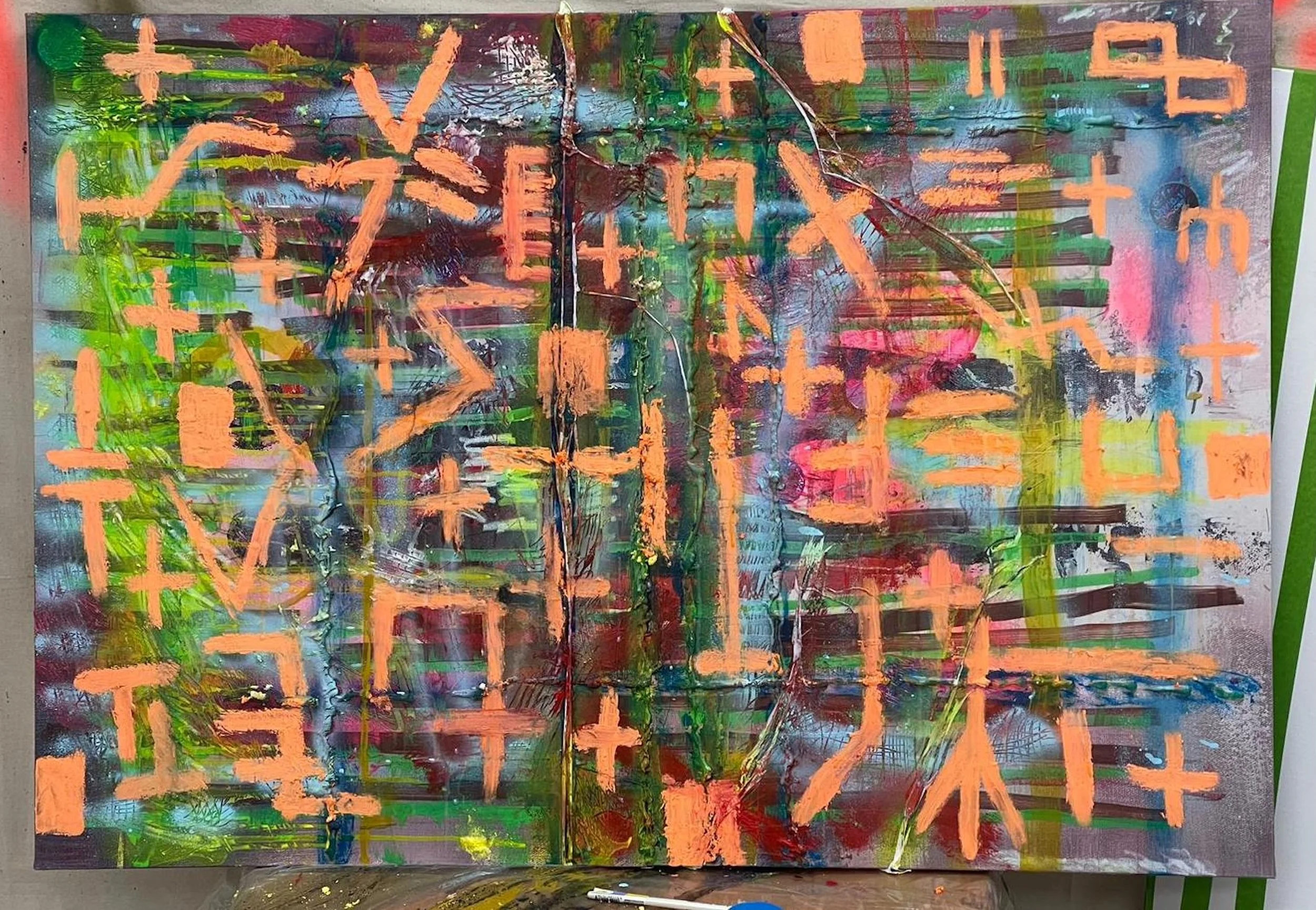 "Echo"
Acrylic on Canvas
Miami Beach, USA. 2019