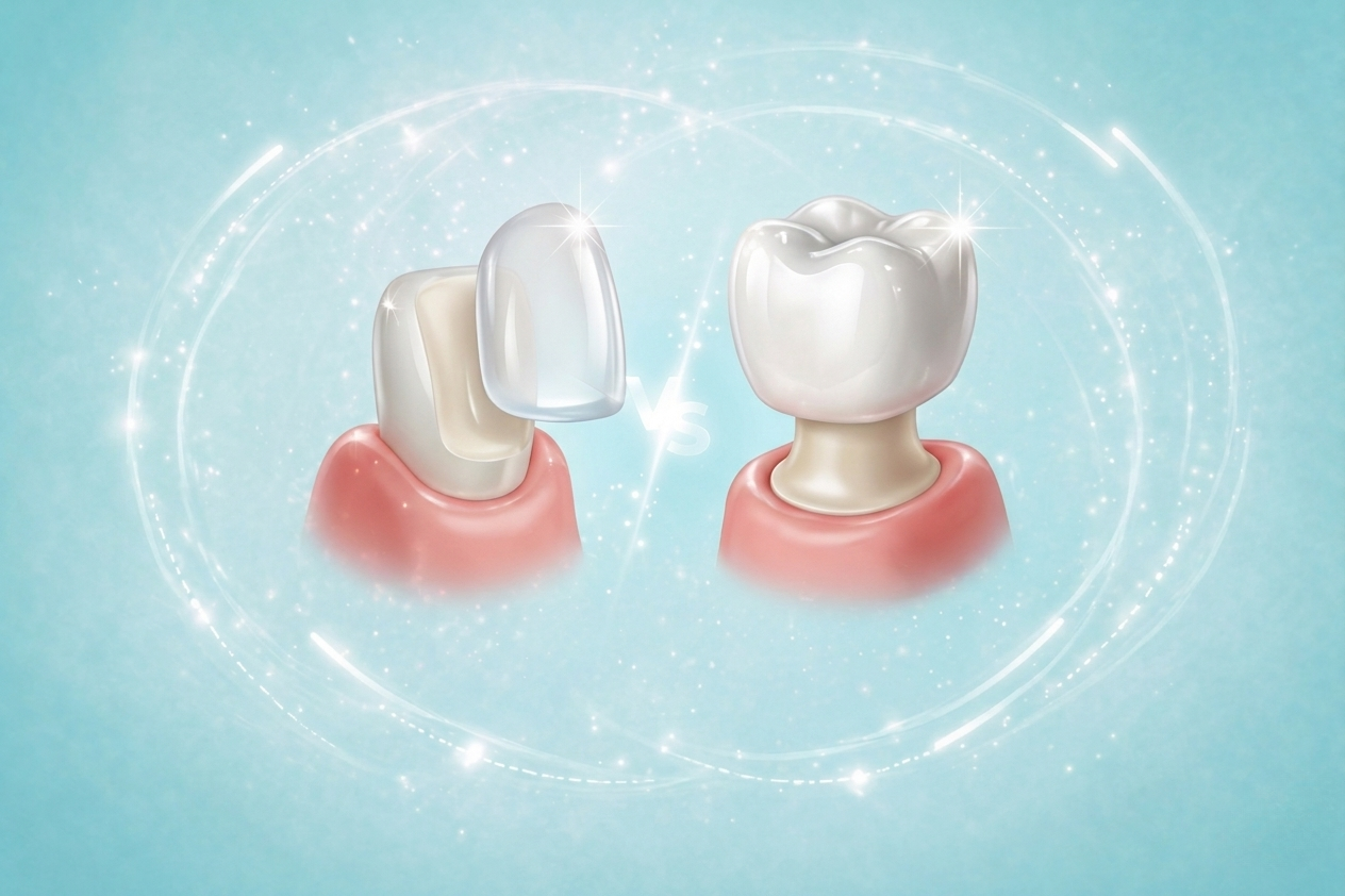 Veneers vs Crowns: What’s the Difference?