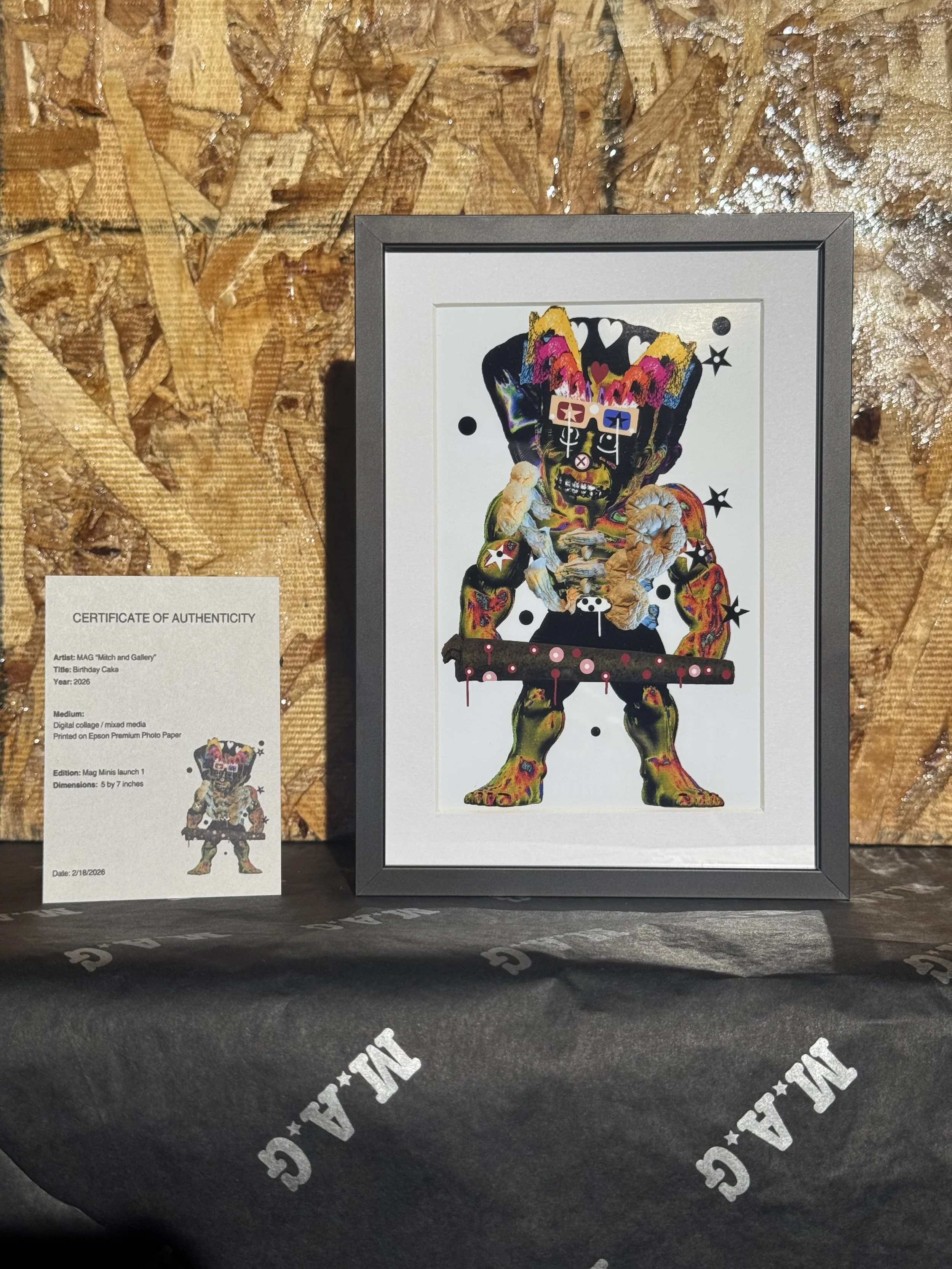 Birthday Cake-Framed Print 5x7 (Metal and Glass)