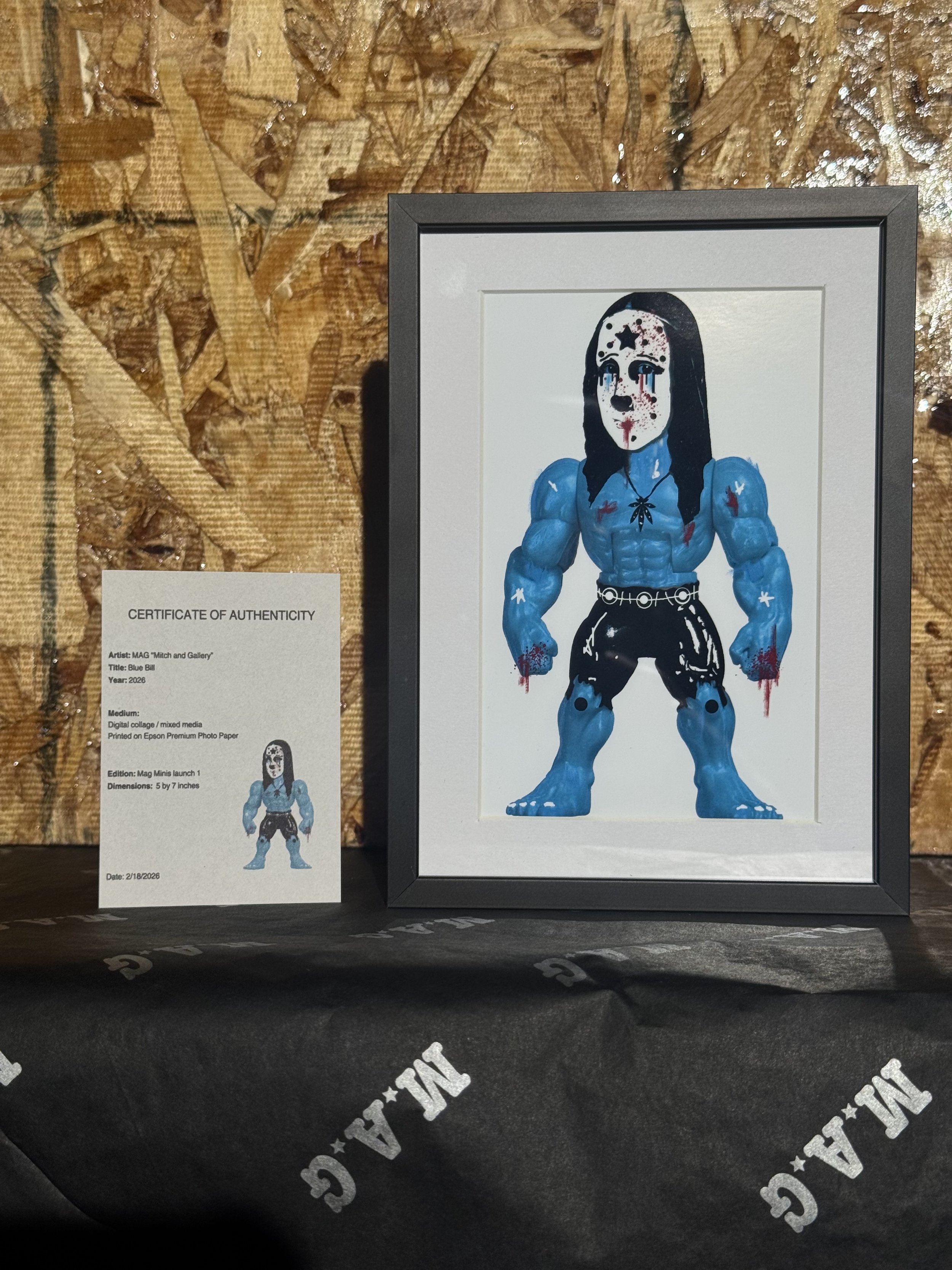 Blue Bill-Framed Print 5x7 (Metal and Glass)