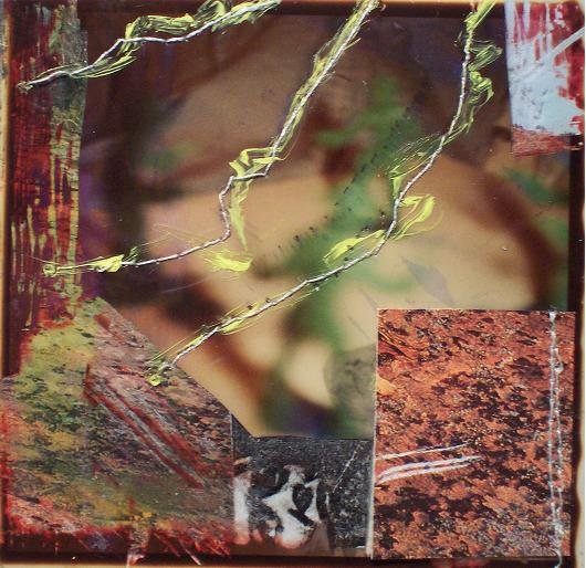 Lightening Butte | 2006 | polaroid, mixed media | 3.5" x 3.5"