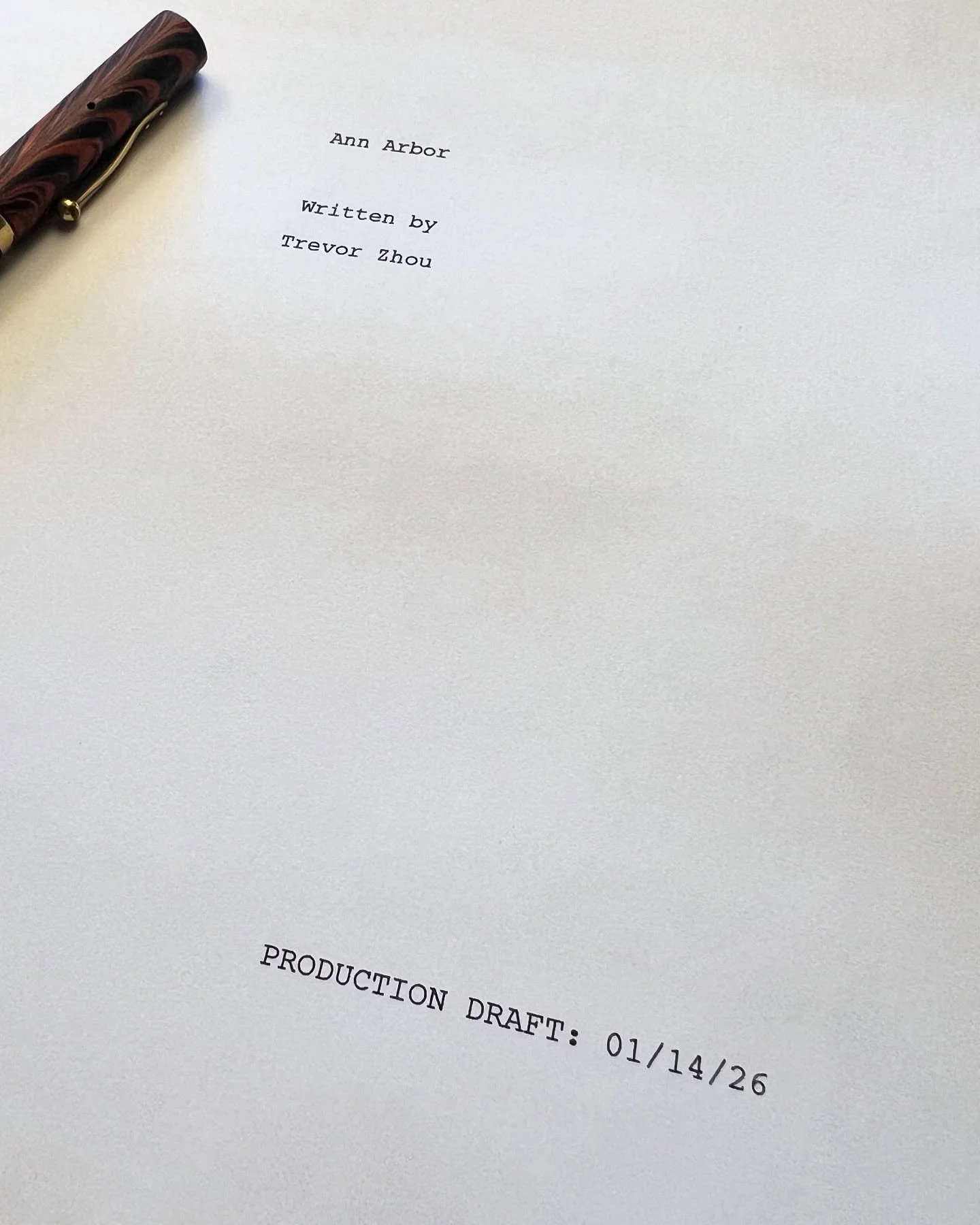 First production draft of Ann Arbor ✅
Shifting gears from imagining to building. 
Onward.