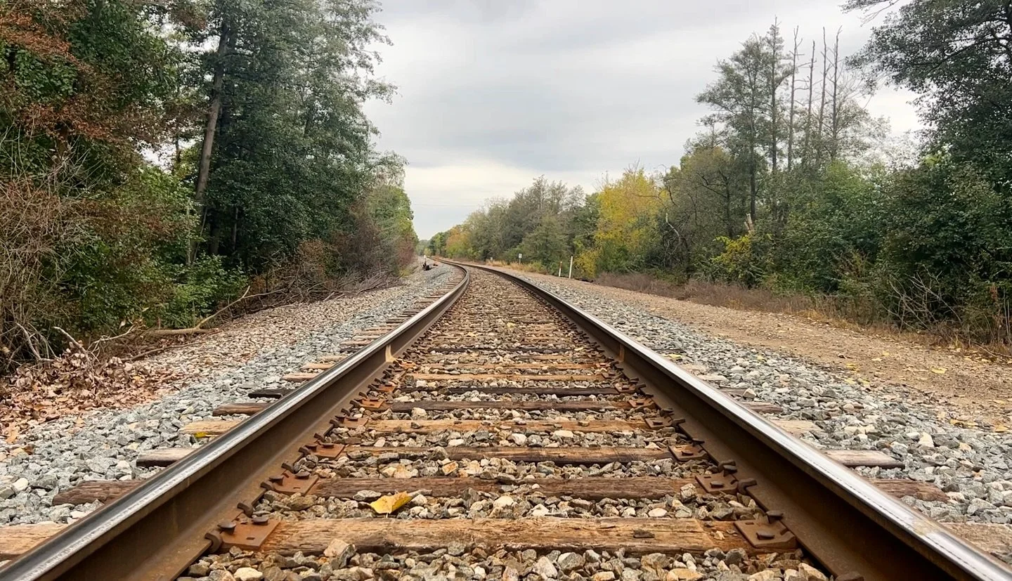 I walked these tracks a lot in college.
I went back recently and stayed longer than I expected.
