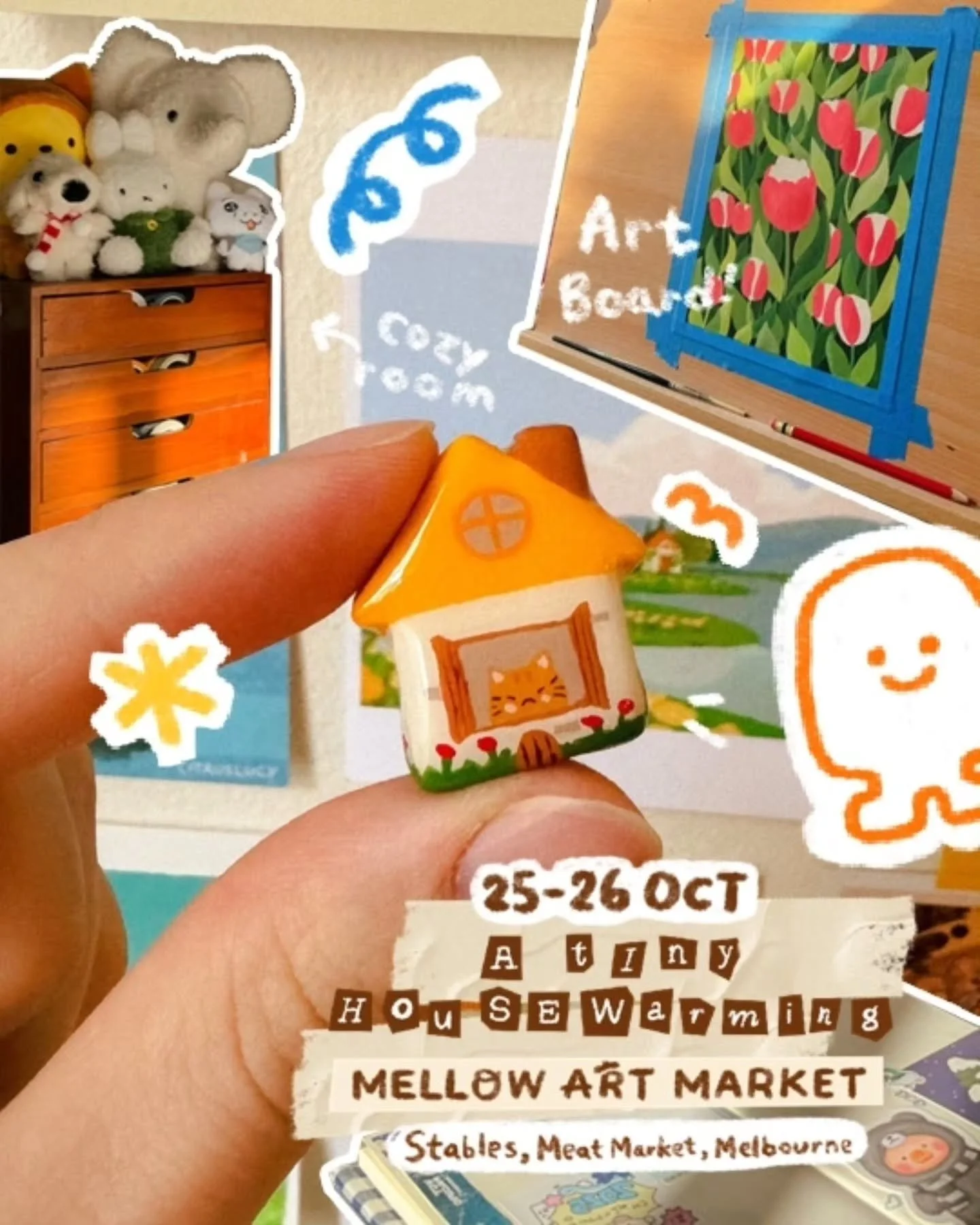 🗝 🌻 🏠︎ Knock knock...@_seocat has moved in&hellip;

Hello! I'm Cat, an artist who loves all things warm, and sweet! I've been creating my little cozy world through my illustrations and sculptures, and am so excited to share some of these with ever