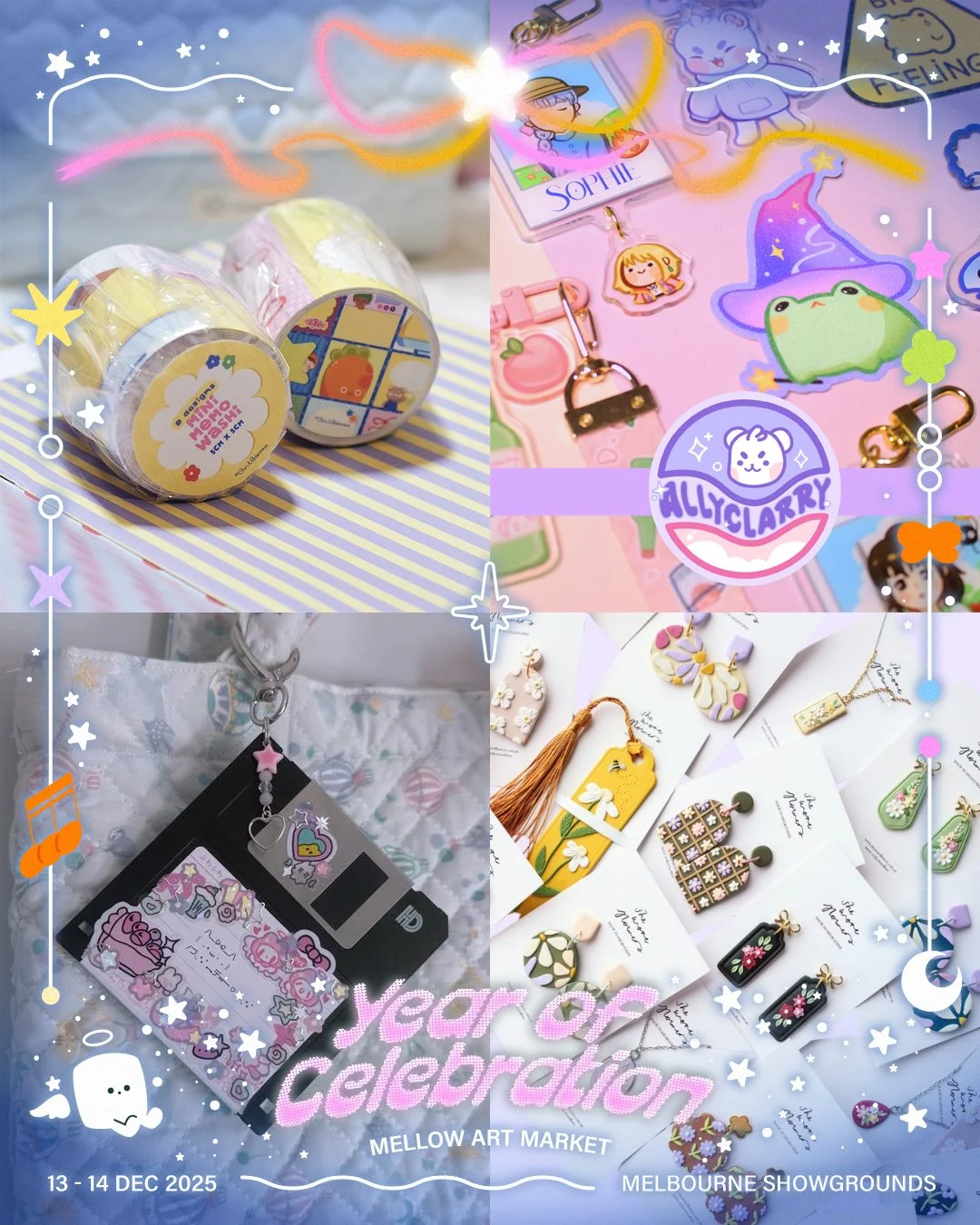 Introducing another group from our carnival parade line-up!

We are featuring 4 artists in one post &mdash; please refer to the images from left to right, top to bottom for the line-up ✨

@inourwilderness (Table M1)
Hello! I&rsquo;m Vania, artist beh