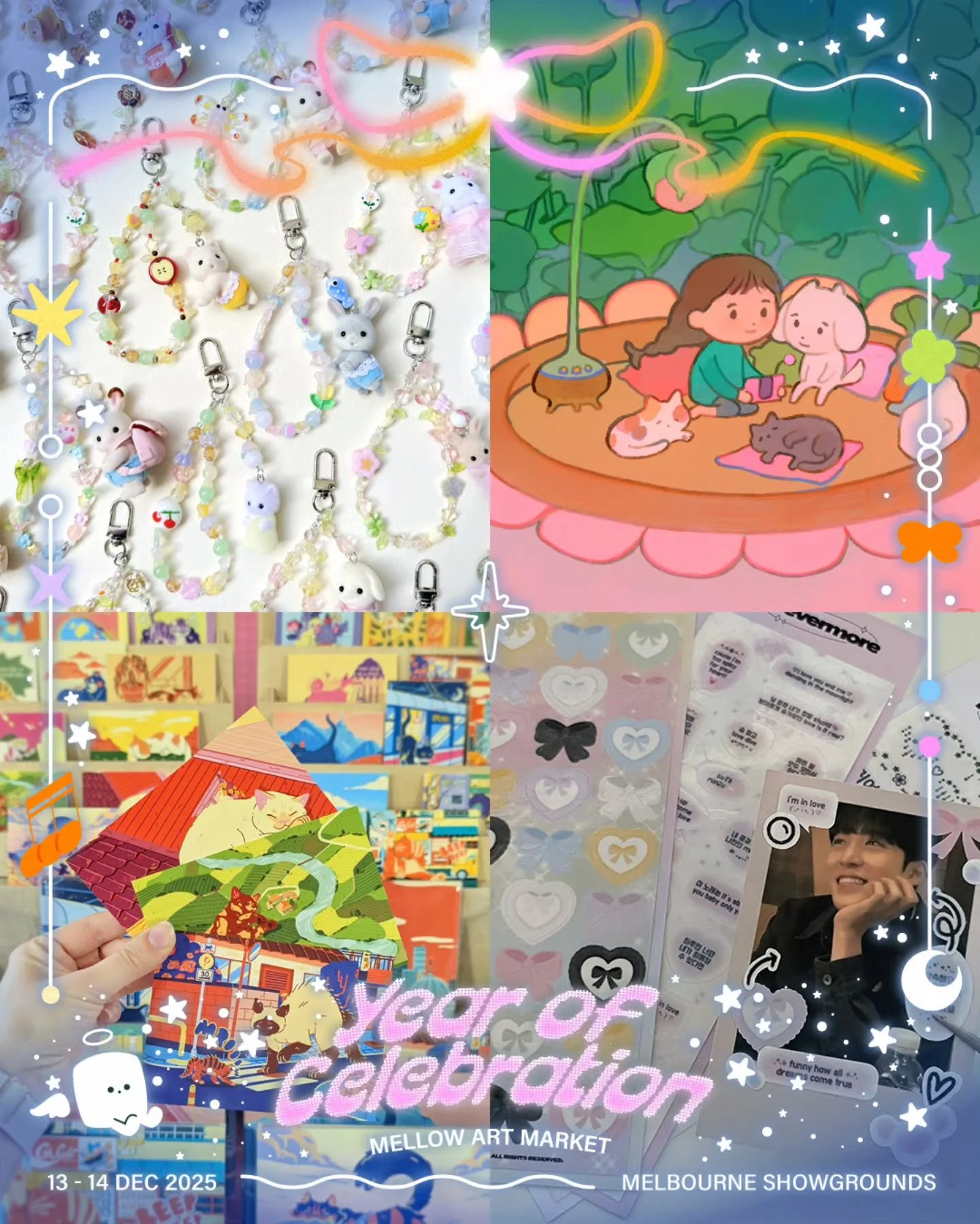 Another colourful set joining our carnival parade today!

We are featuring 4 artists in one post &mdash; please refer to the images from left to right,&nbsp; top to bottom for the line-up ✨

@littleoddgems (Table G7)

Hi, I&rsquo;m Nicole &mdash; the