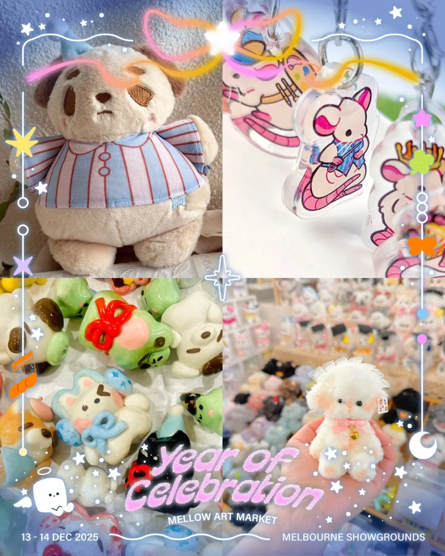 And here comes the next group in our parade line-up!

We are featuring 4 artists in one post &mdash; please refer to the images from left to right,&nbsp; top to bottom for the line-up ✨

@chupadoodles (Table N8)
Hi ^_^ I am Nat - I love drawing chunk