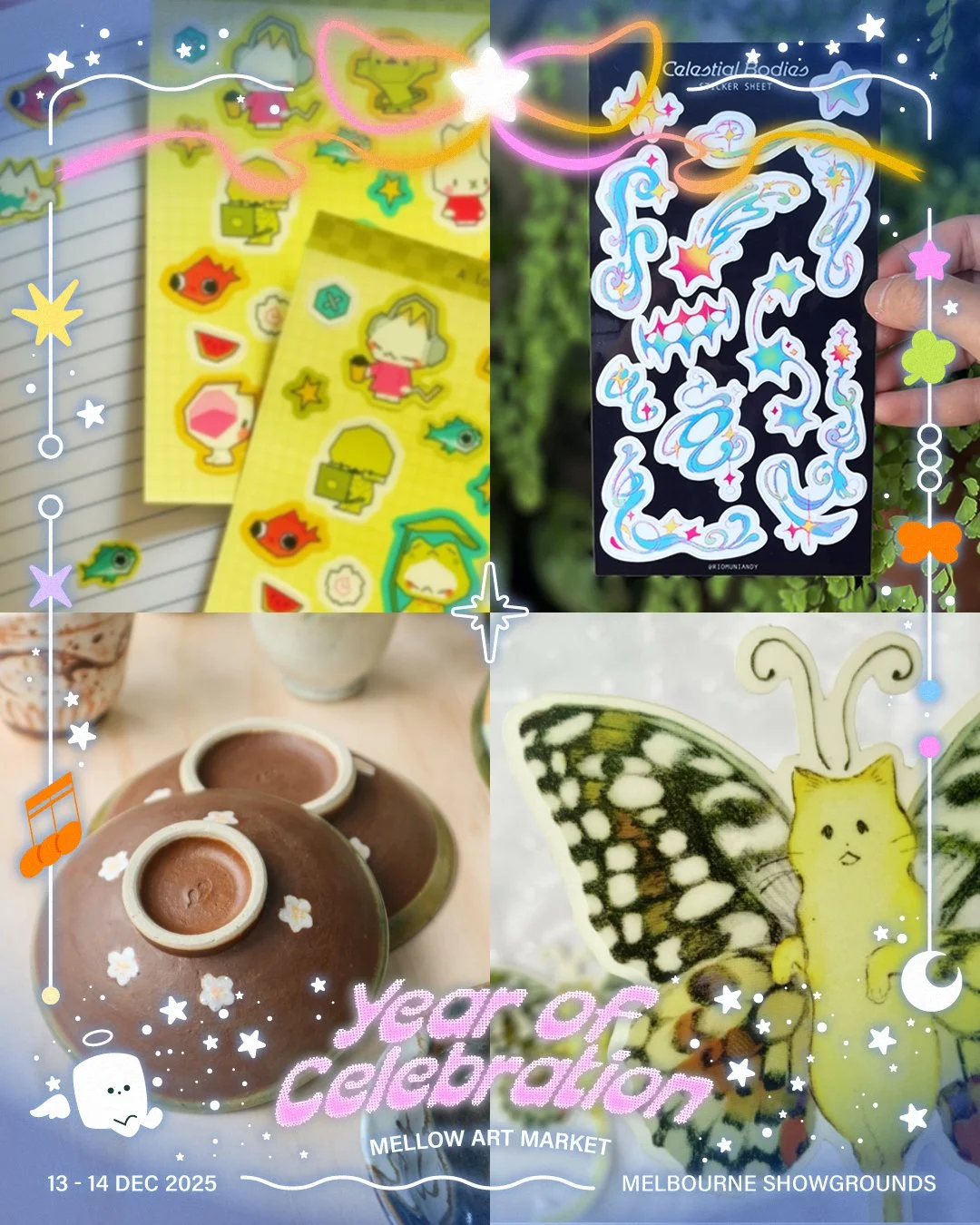 Introducing another group from our carnival parade line-up!

We are featuring 4 artists in one post &mdash; please refer to the images from left to right, top to bottom for the line-up ✨

@littlelilypuffs (Table F4)
Adding tiny bits of cuteness when 