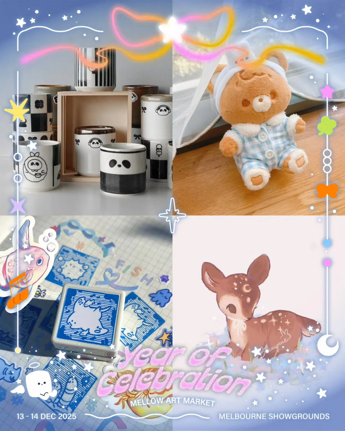 Here comes the next group in our parade line-up!

We are featuring 4 artists in one post &mdash; please refer to the images from left to right,&nbsp; top to bottom for the line-up ✨

@1521STUDIO (Table B1)
Hey friends, I&rsquo;m Chloe the creator beh