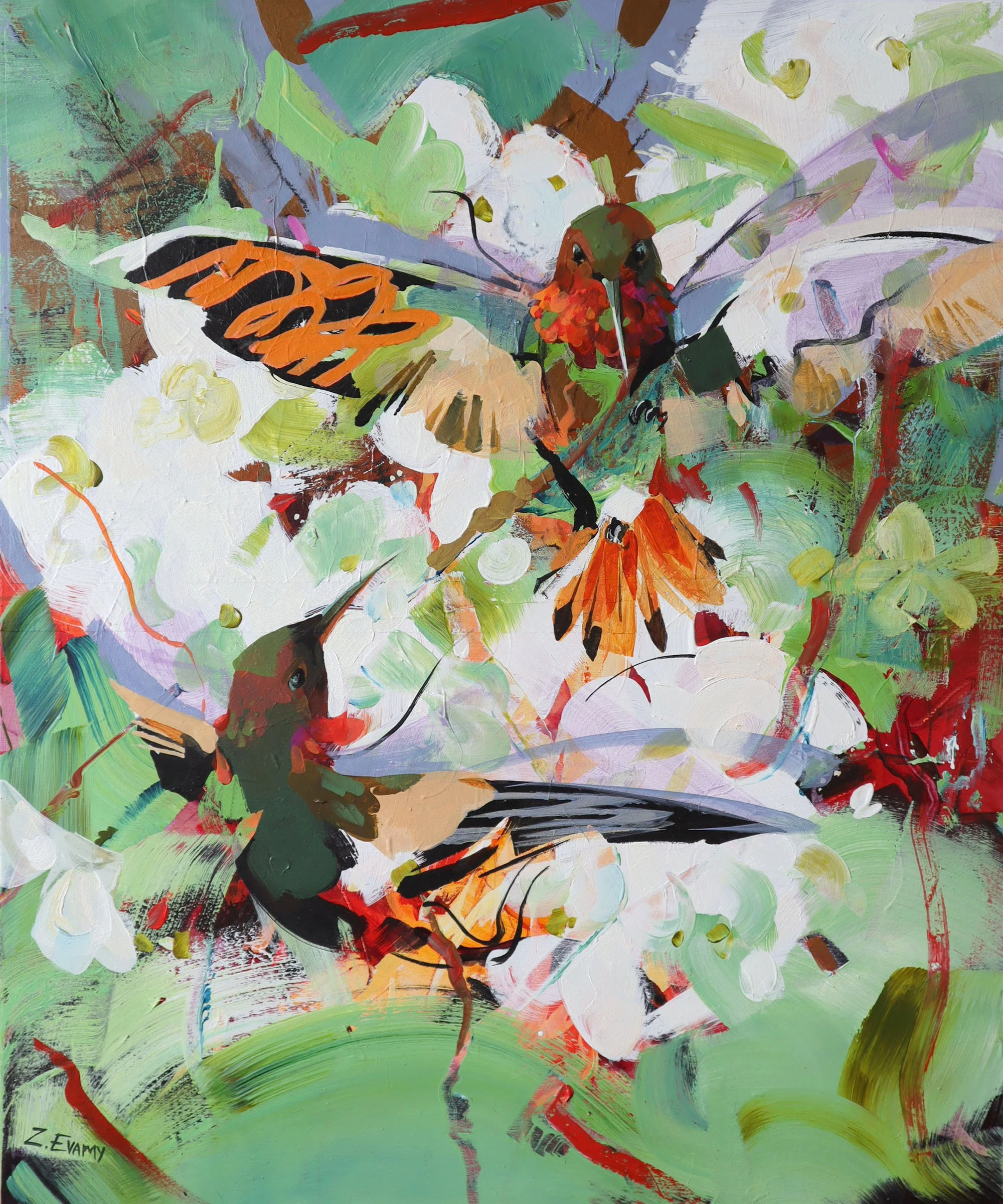 Dueling Hummingbird (Rufous) [Available]
