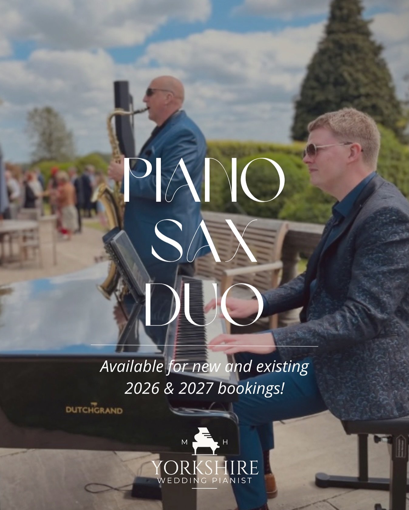 🎹🎷 Exciting News for 2026&ndash;27 Weddings!

Some couples have been asking&hellip; and now it&rsquo;s official! You can add a live saxophone to your drinks reception with my Piano + Sax Duo.

This combo brings a lively, sophisticated sound that co