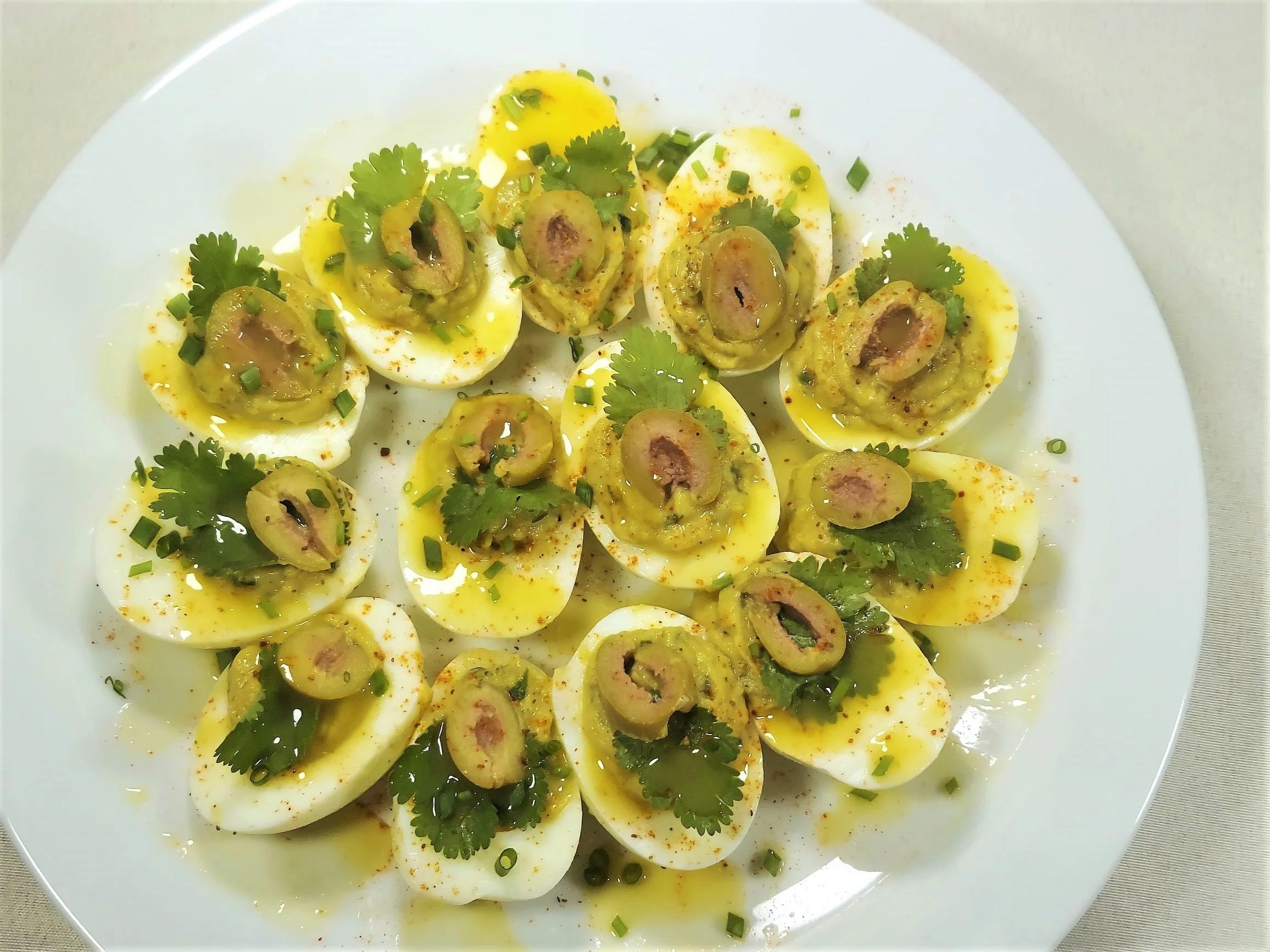Spring Deviled eggs