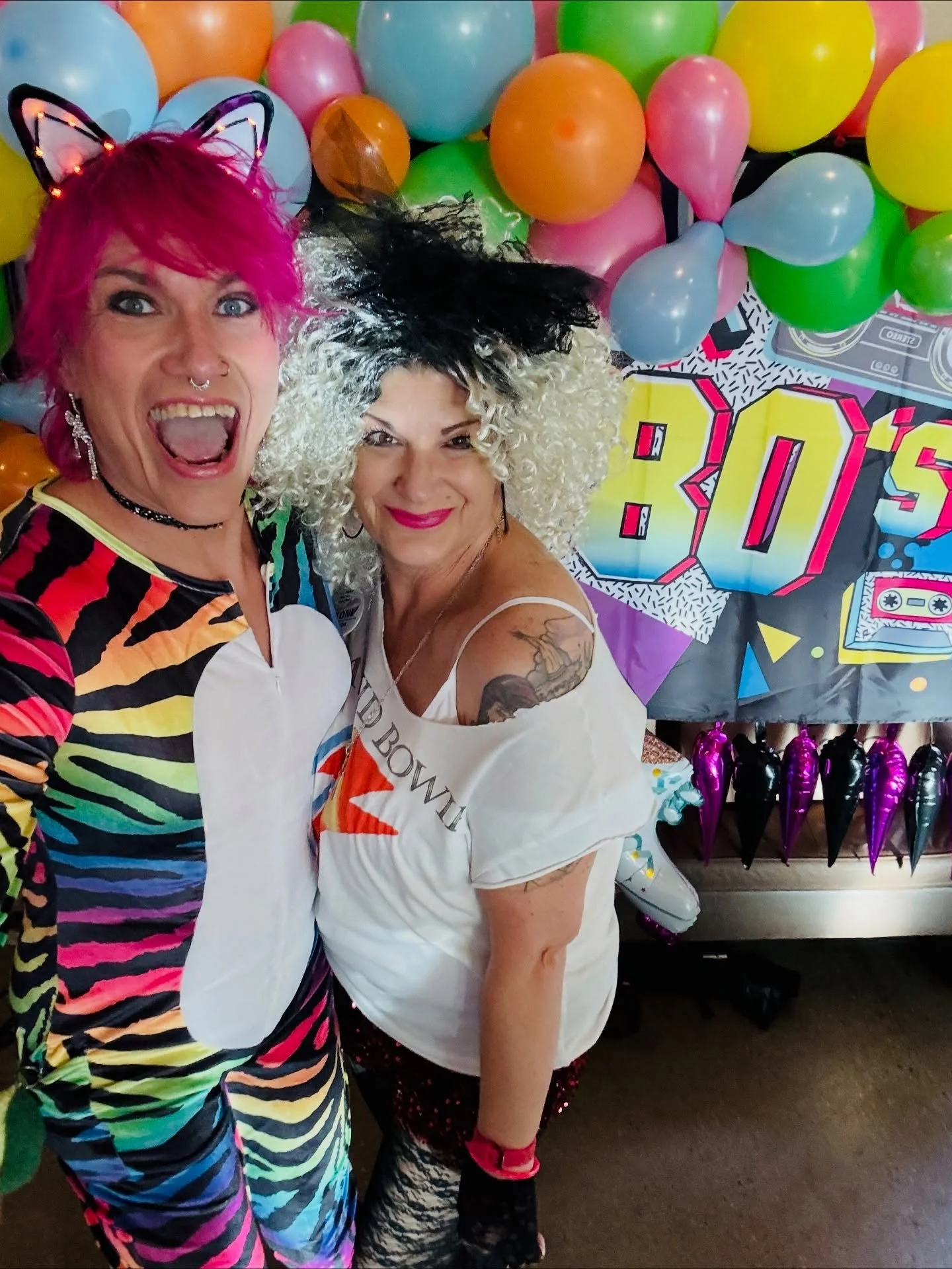 Had a freaking blast playing Drag Queen Bingo at Kate&rsquo;s 80&rsquo;s themed birthday celebration tonight! So much food, so much fun, and so so so much food. And more food. Happy birthday Kate, I love you so damn much!