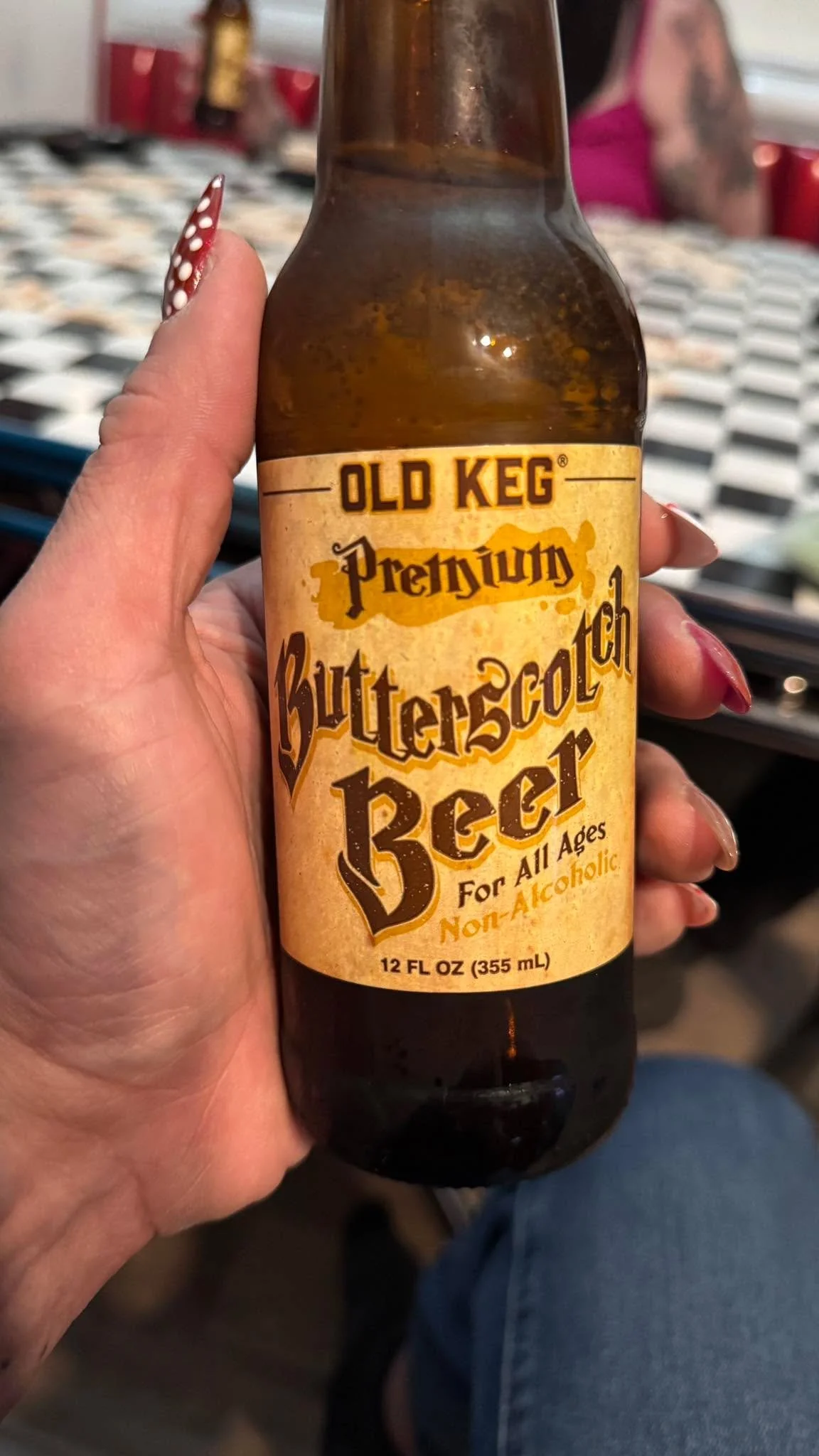 Throwing back a cold one. Oh my gosh it's like a cold liquid sugar treat! So good!!