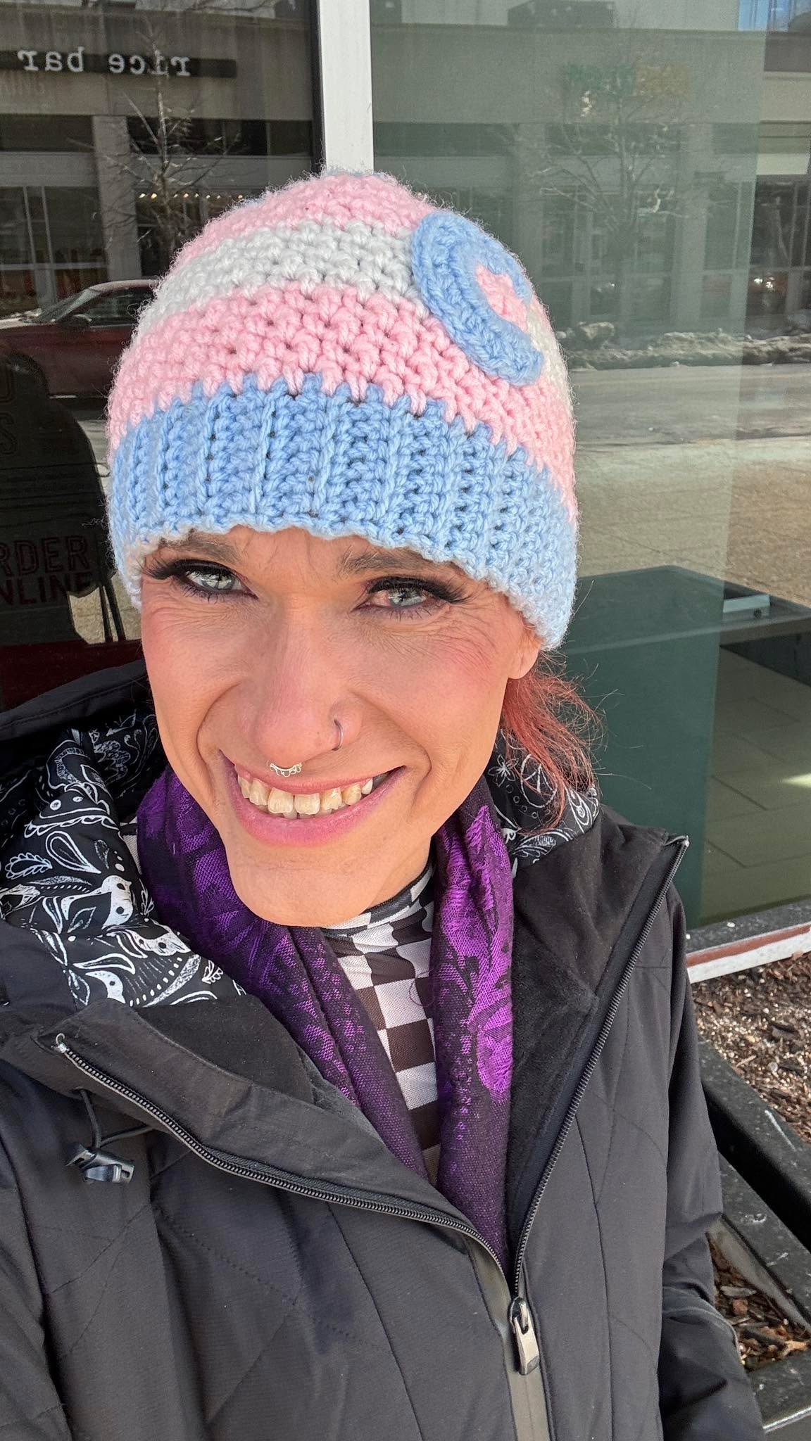 Due to security reasons we've been asked not to post on socials while we are here doing what it is we do, so just know I'm safe, I'm happy, my eye hurts like crazy and I look possessed, but I'm reppin Colorado transgender pride loud and proud!! Thank