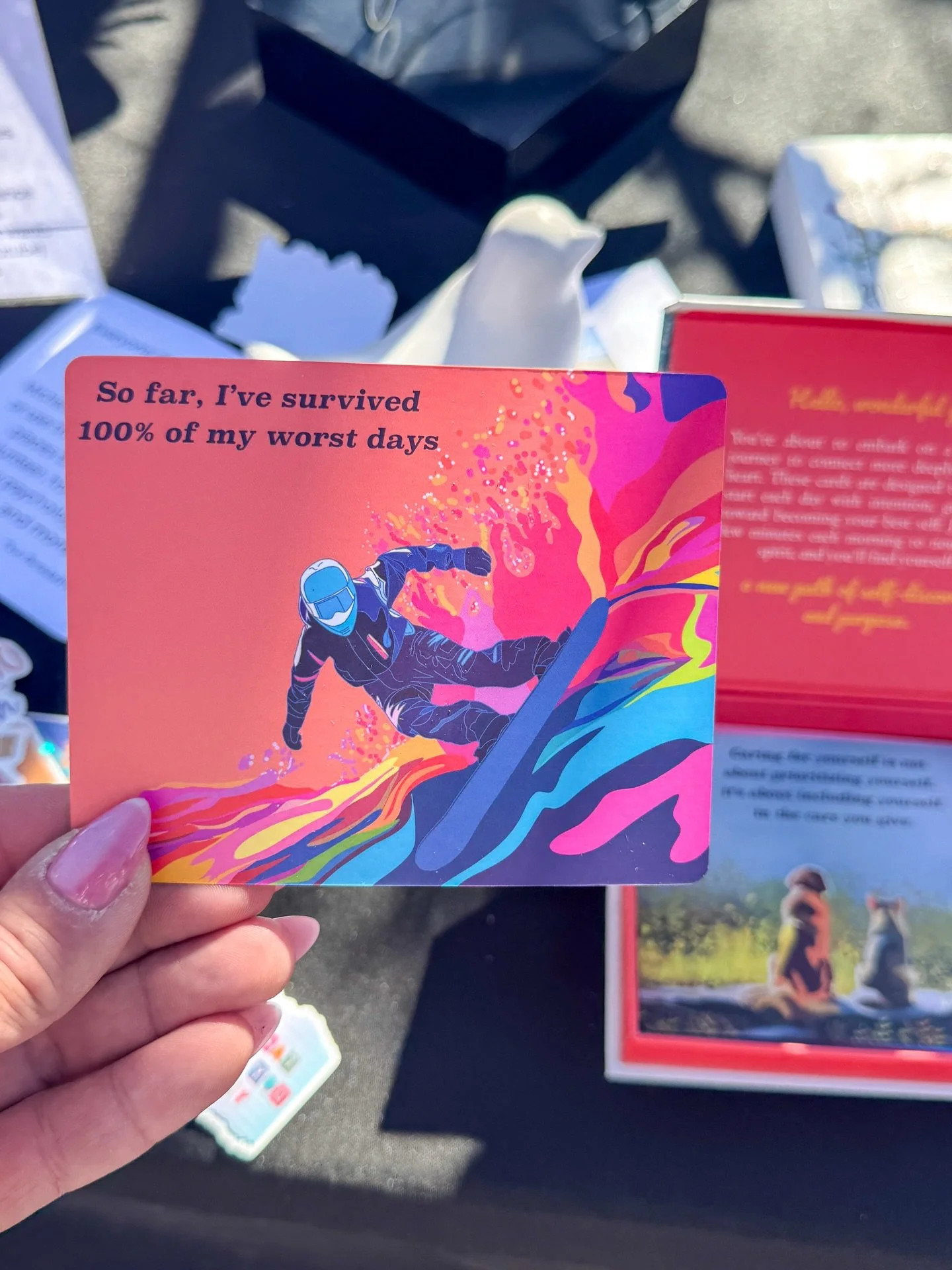 Sometimes I have to be reminded, when I get in my head I forget to feel grateful for who I am. But then the universe sends me signs and I cry in front of strangers.
