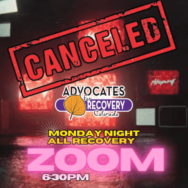 CANCELED -ZOOM - Monday Night All Recovery Meeting