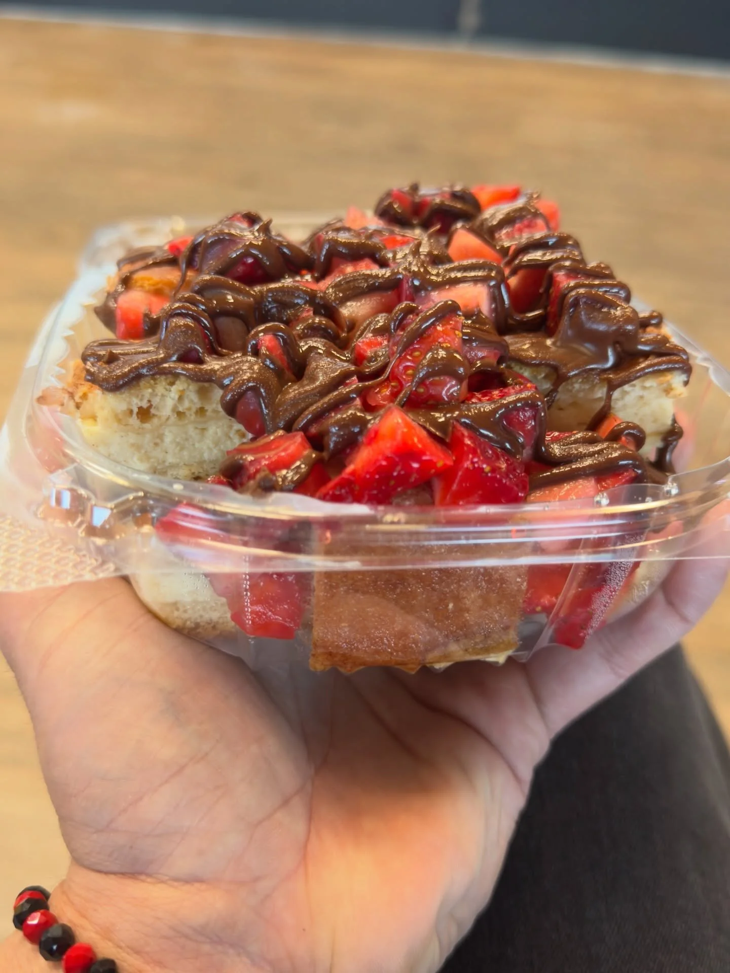 I just experienced something magical!! I was doing some laundry at the local laundry mat and the most adorable young lady, very professional came up to me with a huge basked of the most beautiful assortment of desserts I have ever seen, and everyone 