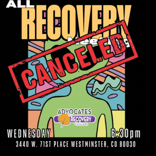 CANCELED-Westminster, CO - Wednesday Night All Recovery Meeting (In-Person)