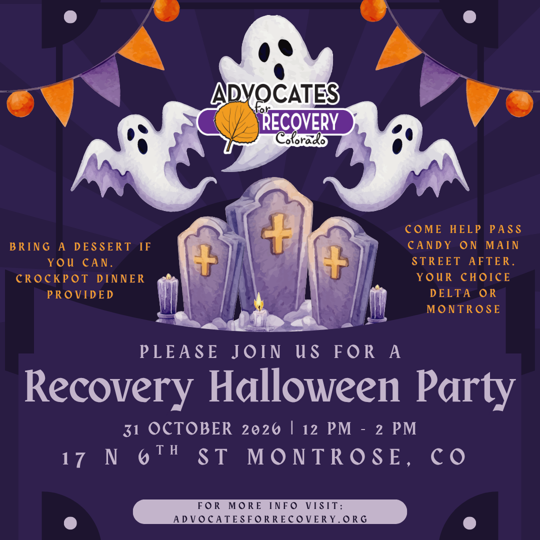 Recovery Halloween Social Montrose, Co
