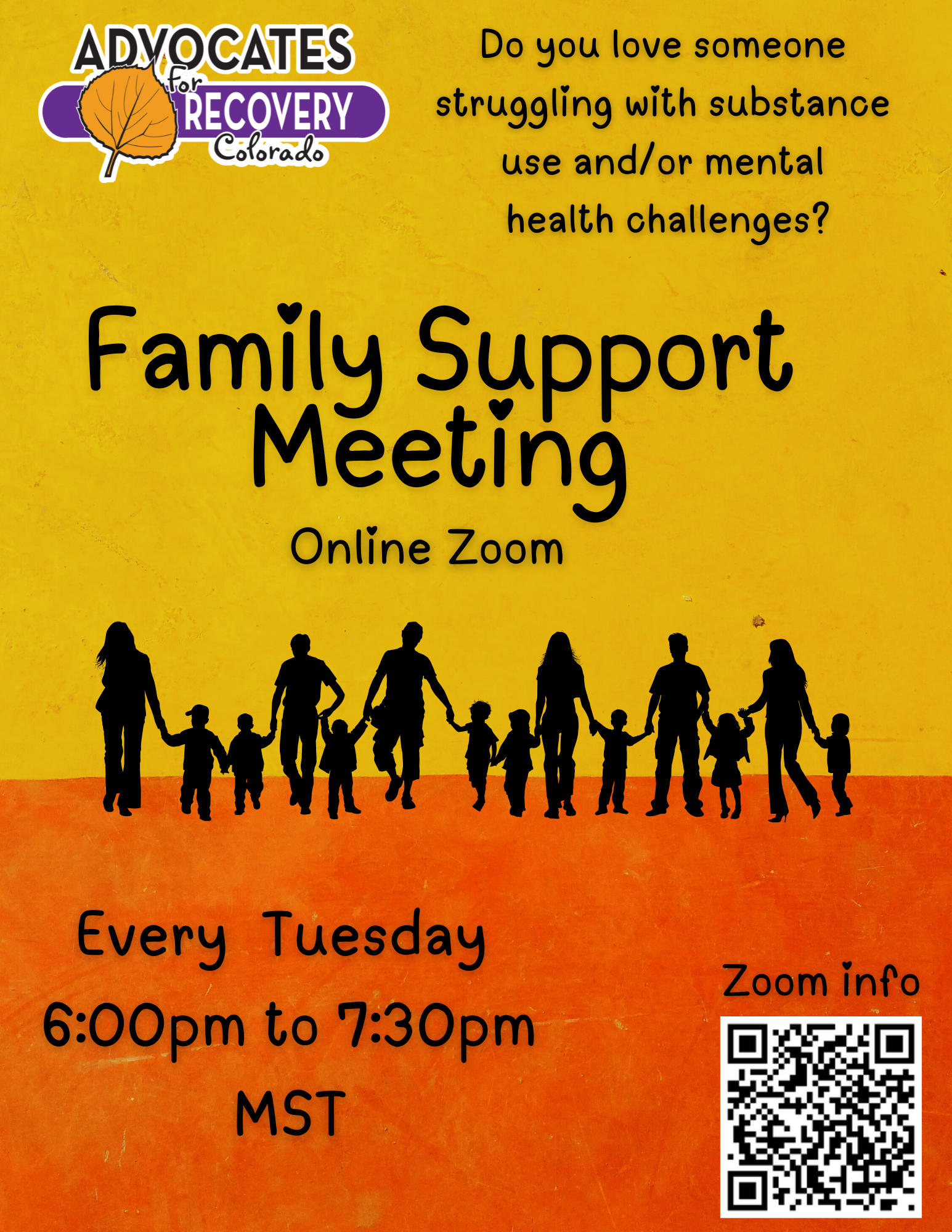 Family Support | Support Recovery Today — Advocates For Recovery Colorado