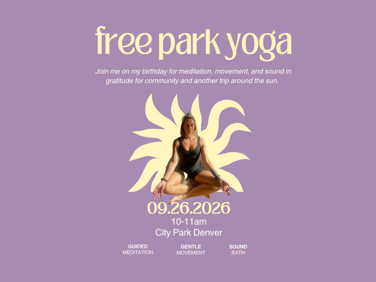 A Birthday Celebration — Free Park Yoga 