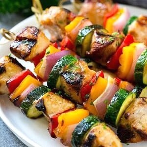 Chicken Skewers (Grilled or Baked)