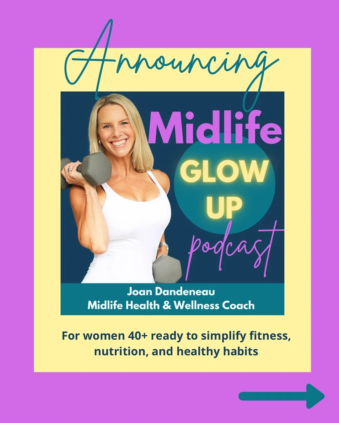 It&rsquo;s here!! 🎉 It&rsquo;s with goose bumps and sweaty palms that I share this post with you today. 
 
The Midlife Glow Up Podcast is officially LIVE!

If you&rsquo;ve ever thought&hellip;

➡️ &ldquo;I know what to do - I just can&rsquo;t seem t