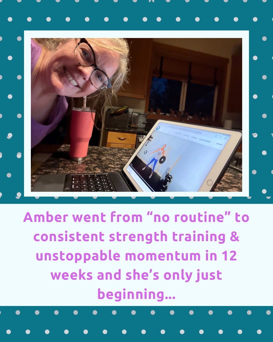 Amber is the hero of this story - I was just the guide to provide the systems and strategies + support to help her reach her goals - but she is the one who stepped up and decided she was worth it! And then&hellip;took action!

When we first started w