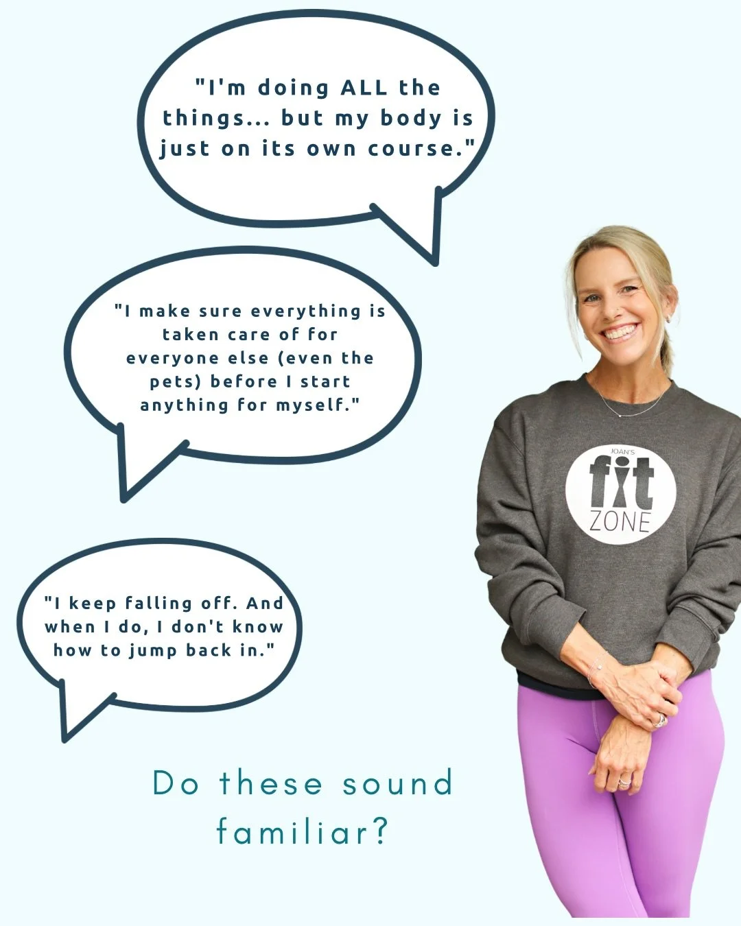 &ldquo;I keep falling off and I don&rsquo;t know how to jump back in.&rdquo;

I hear this at least once a week from women over 40.

And here&rsquo;s what I&rsquo;ve learned after years of coaching: The falling off isn&rsquo;t the problem. It&rsquo;s 