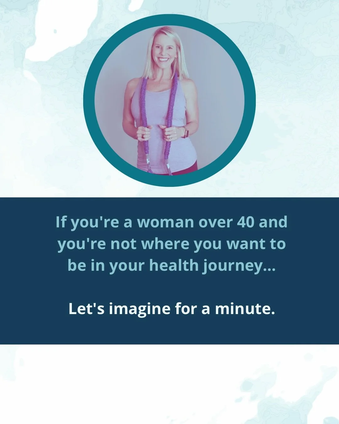If you&rsquo;re a woman over 40 and you&rsquo;re not where you want to be in your health journey, I want you to pause for a minute and imagine something with me.

Imagine it&rsquo;s 8 weeks from now.

Your fridge is full of healthy meals ready to go.