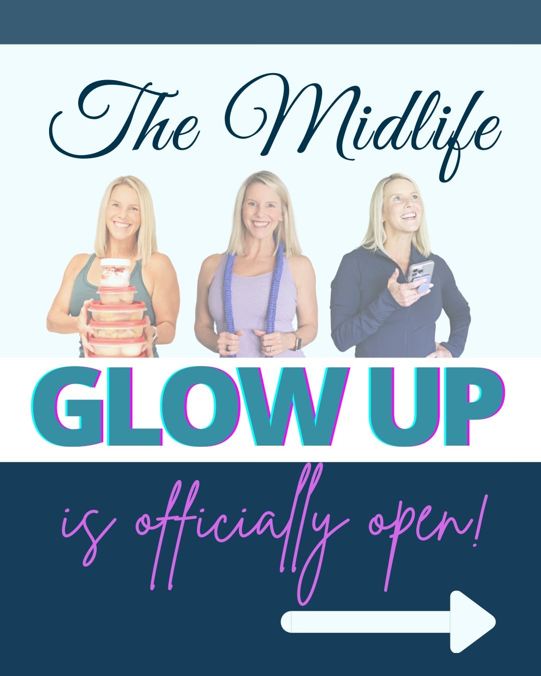 It&rsquo;s officially here!! 🥳

The program I run twice a year that&rsquo;s helped hundreds of women finally break the cycle of starting over every Monday - The Midlife Glow Up.

📅 This round runs March 9 - May 3

If you&rsquo;ve been stuck in the 