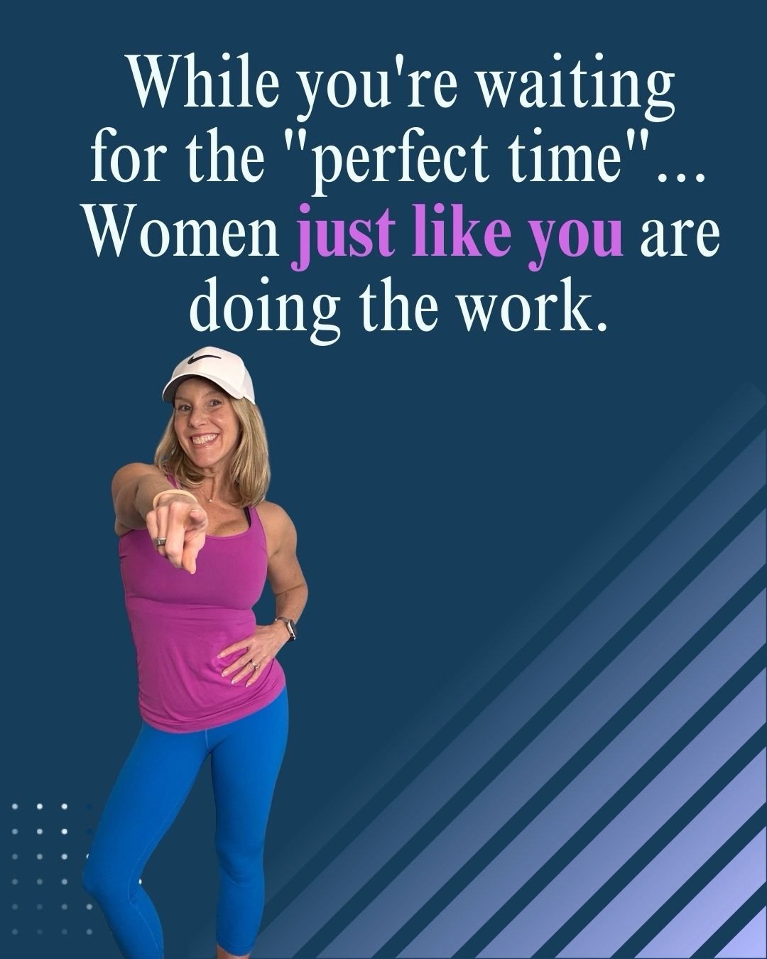 While you&rsquo;re waiting for the &ldquo;perfect time,&rdquo; women just like you are doing the work.

They&rsquo;re showing up on the days they don&rsquo;t feel like it. They&rsquo;re fitting in workouts even when their schedule is packed. They&rsq