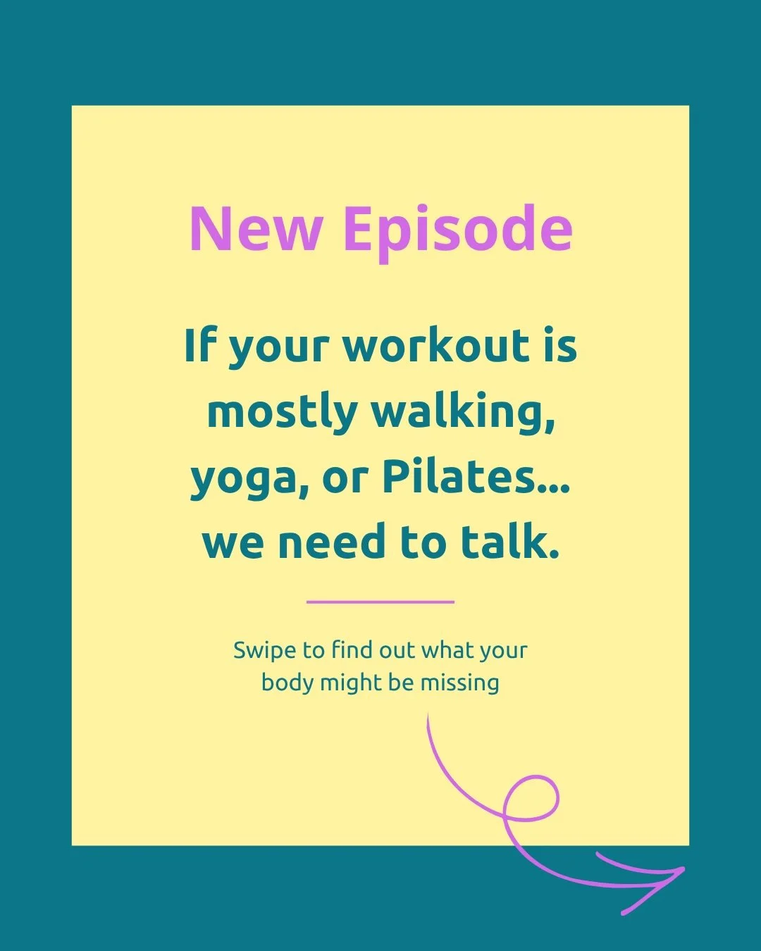 I&rsquo;m going to say something that might ruffle some feathers. Swipe to see if this applies to you. 👉🏻

Walking, Yoga, and Pilates are genuinely good for you. I do them myself and I will never tell you to stop.

But for women over 40, they are o