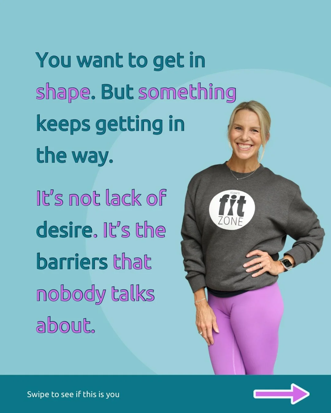 If you&rsquo;ve been wanting to get serious about your health but something keeps getting in the way, swipe through this. 👉

Because it&rsquo;s probably not lack of desire. It&rsquo;s one of three things that get in the way for almost every woman in