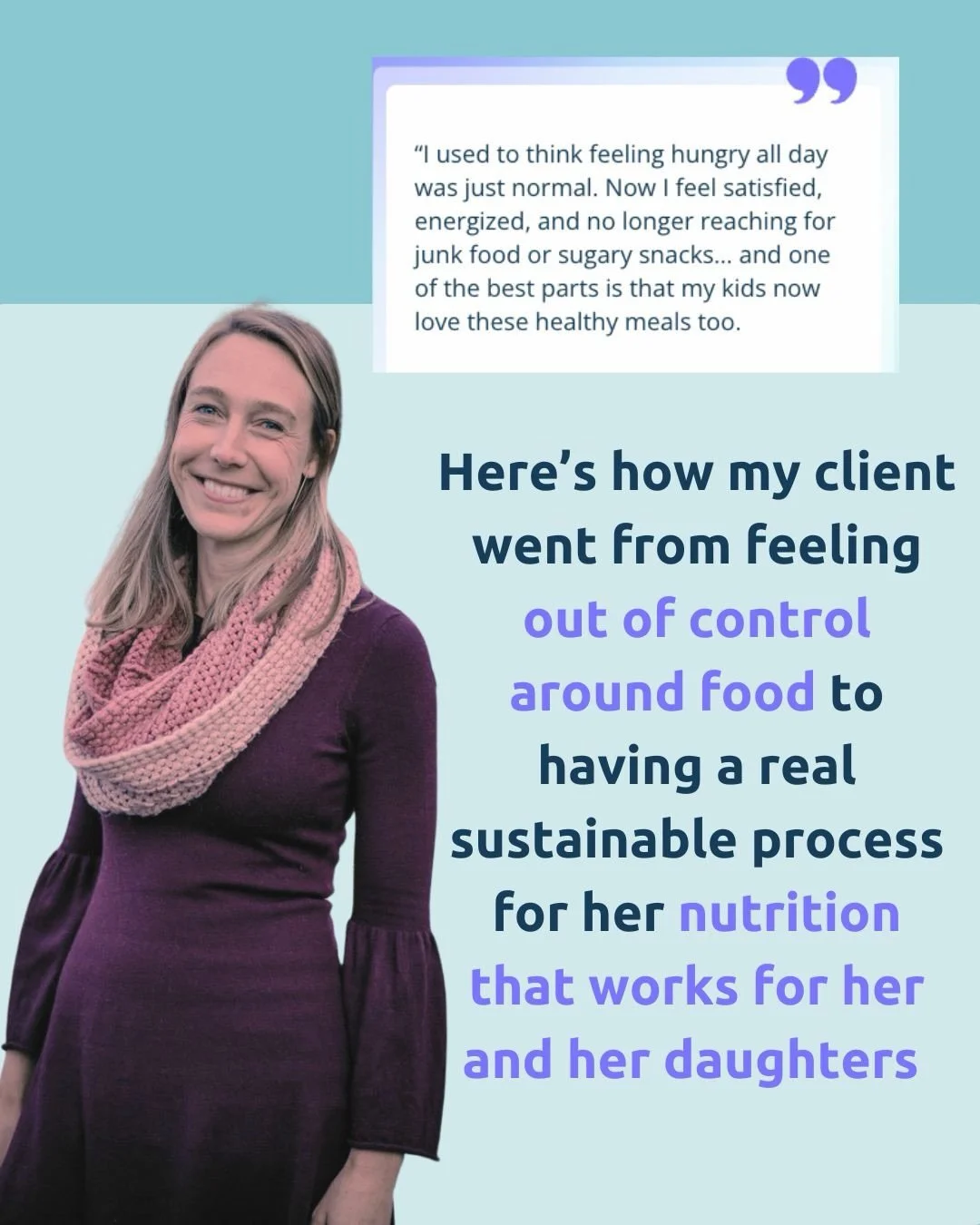 &ldquo;I was grabbing sugary snacks all day just to keep up&hellip;&rdquo;

That&rsquo;s where Lotte was when she reached out.

As a vegetarian with a fast metabolism, she felt like she was constantly hungry. She wanted to eat healthy&hellip; but by 